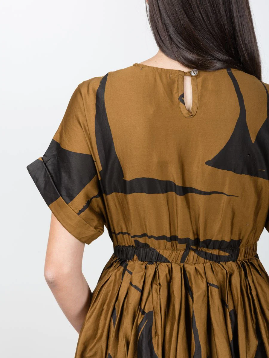 pleated dress - print - Image 4