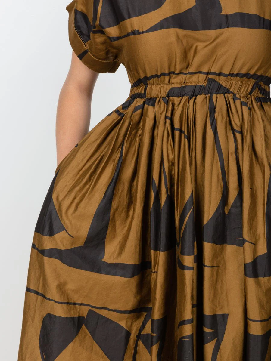 pleated dress - print - Image 5