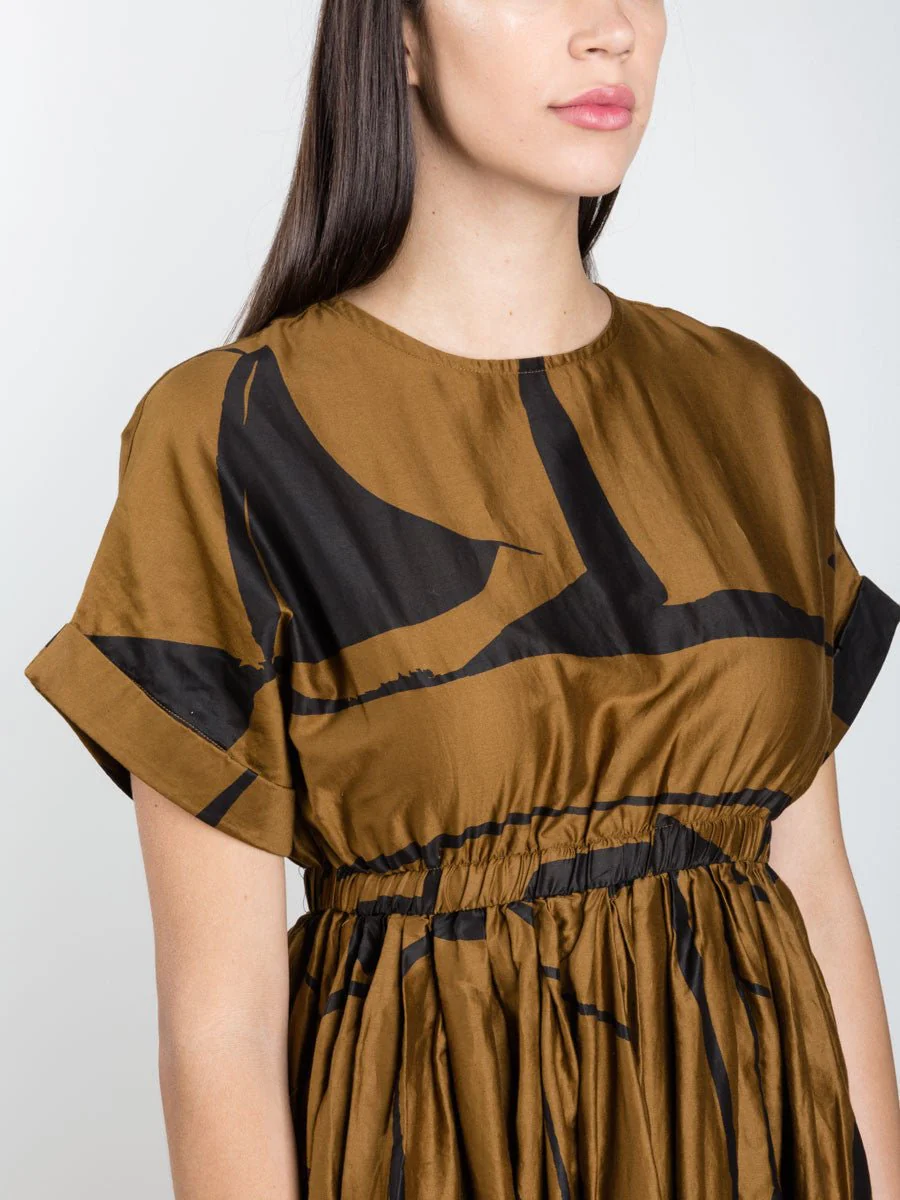 pleated dress - print - Image 6