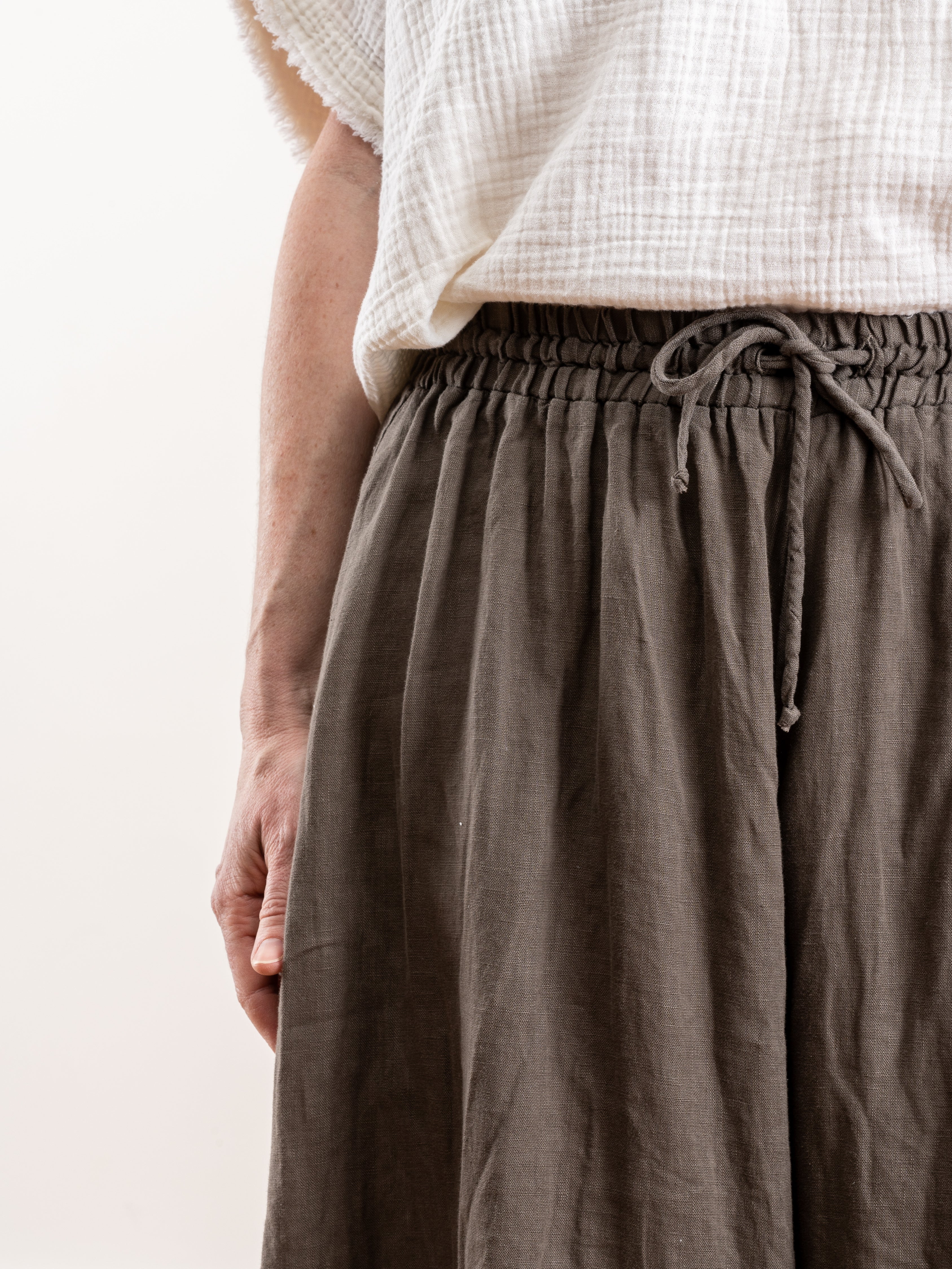 wide culottes - grey - Image 5