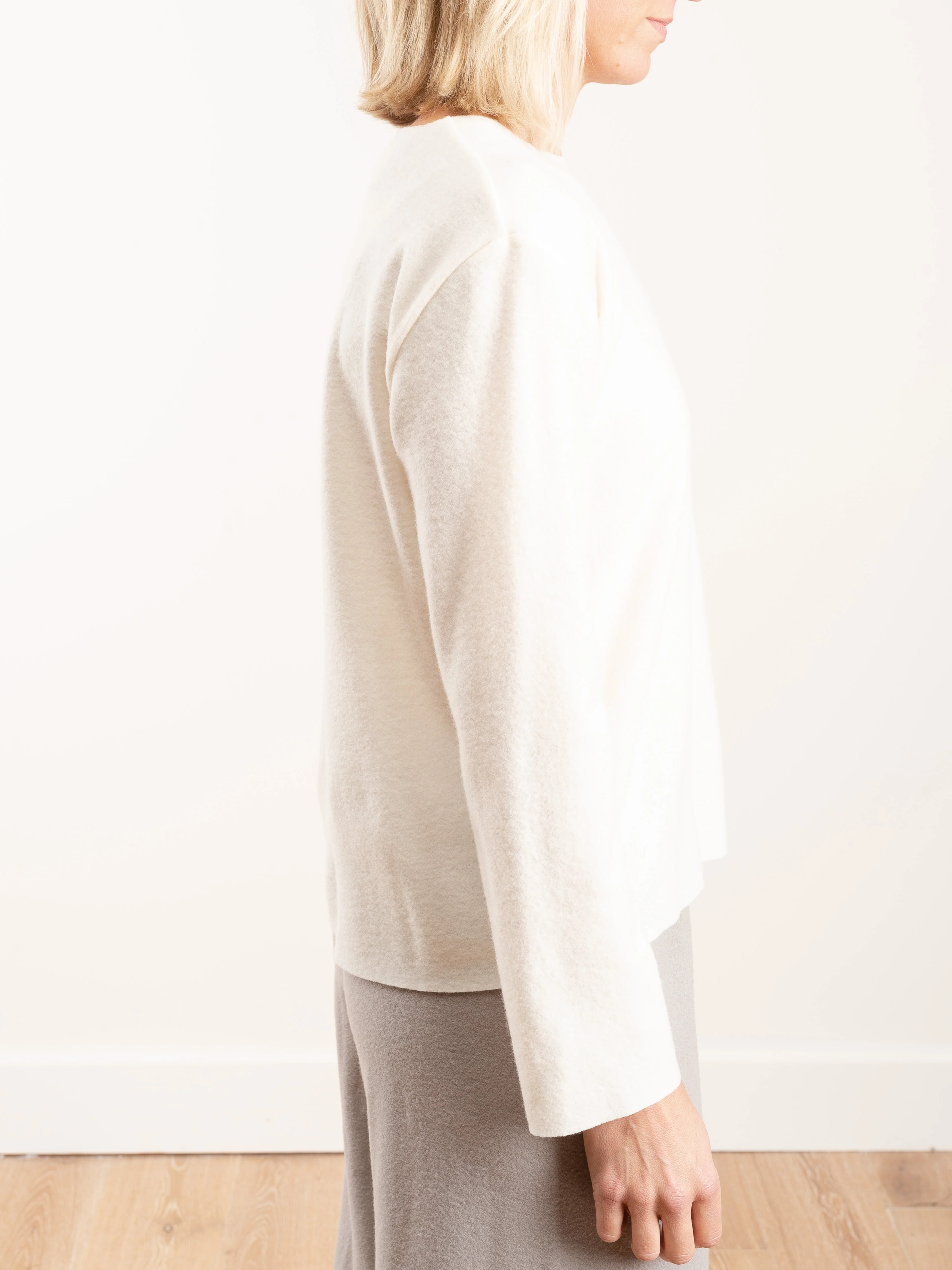 wool crewneck - cream - Image 4
