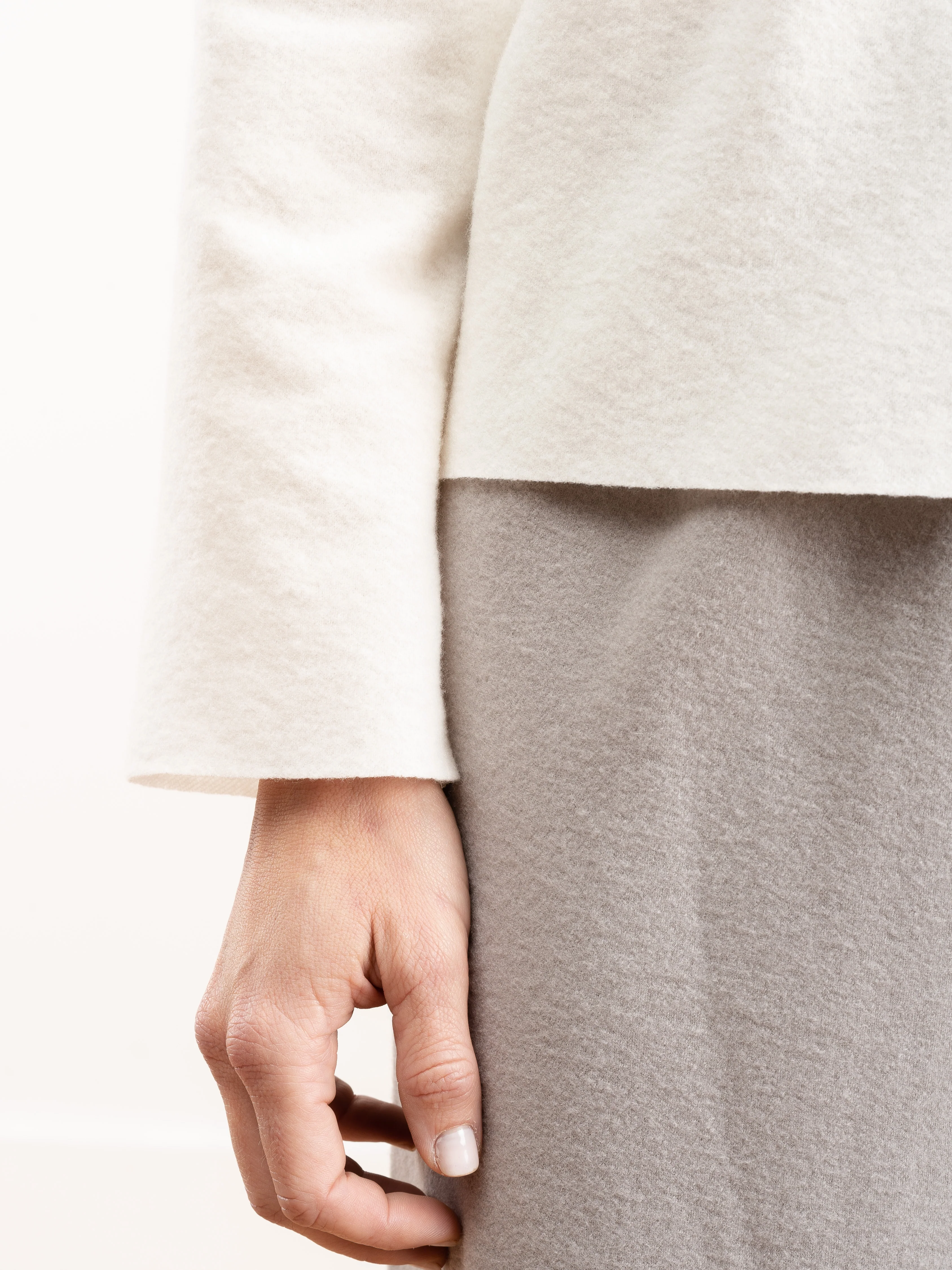 wool crewneck - cream - Image 6