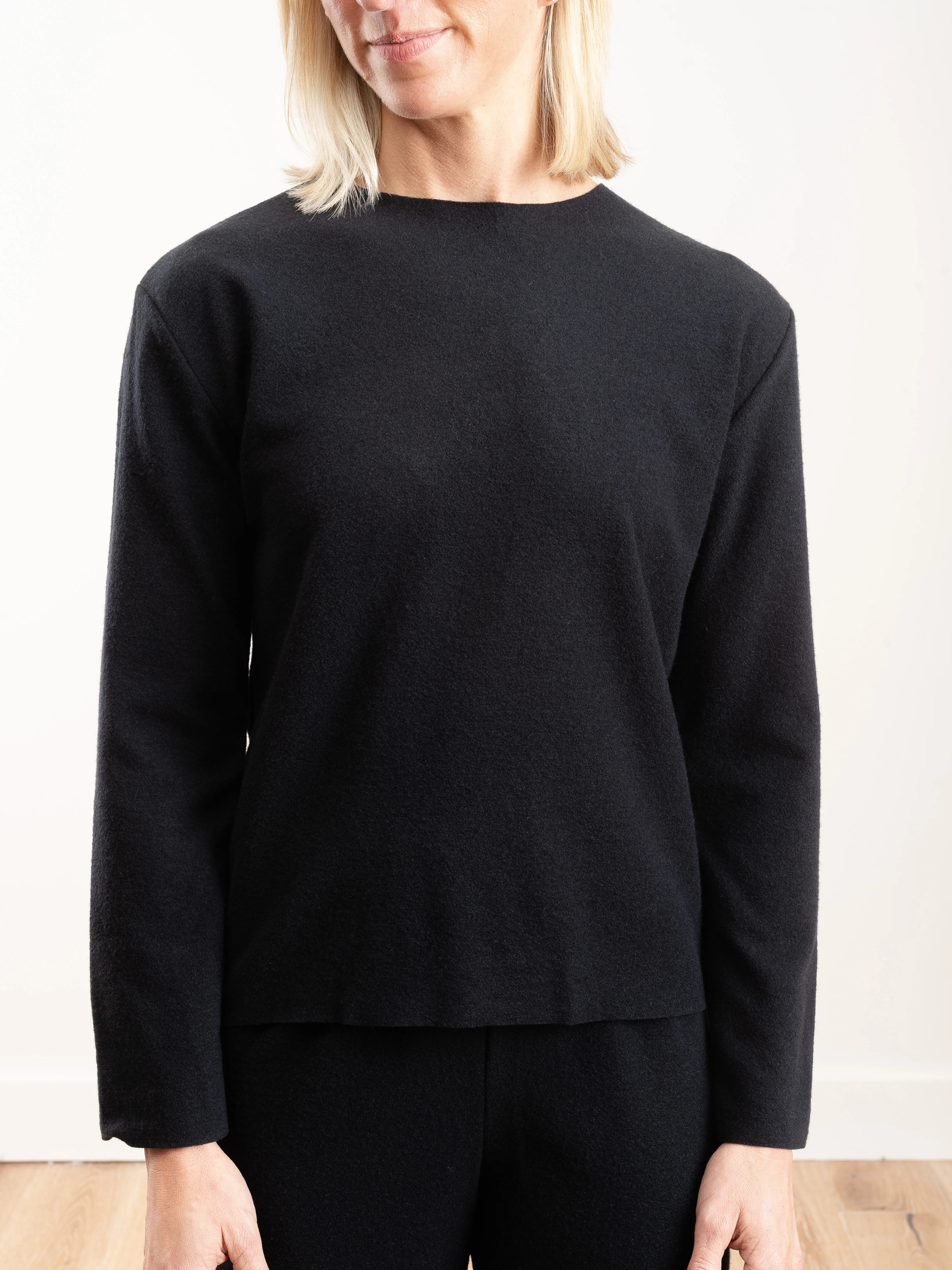 wool crewneck - midnight - Image 5