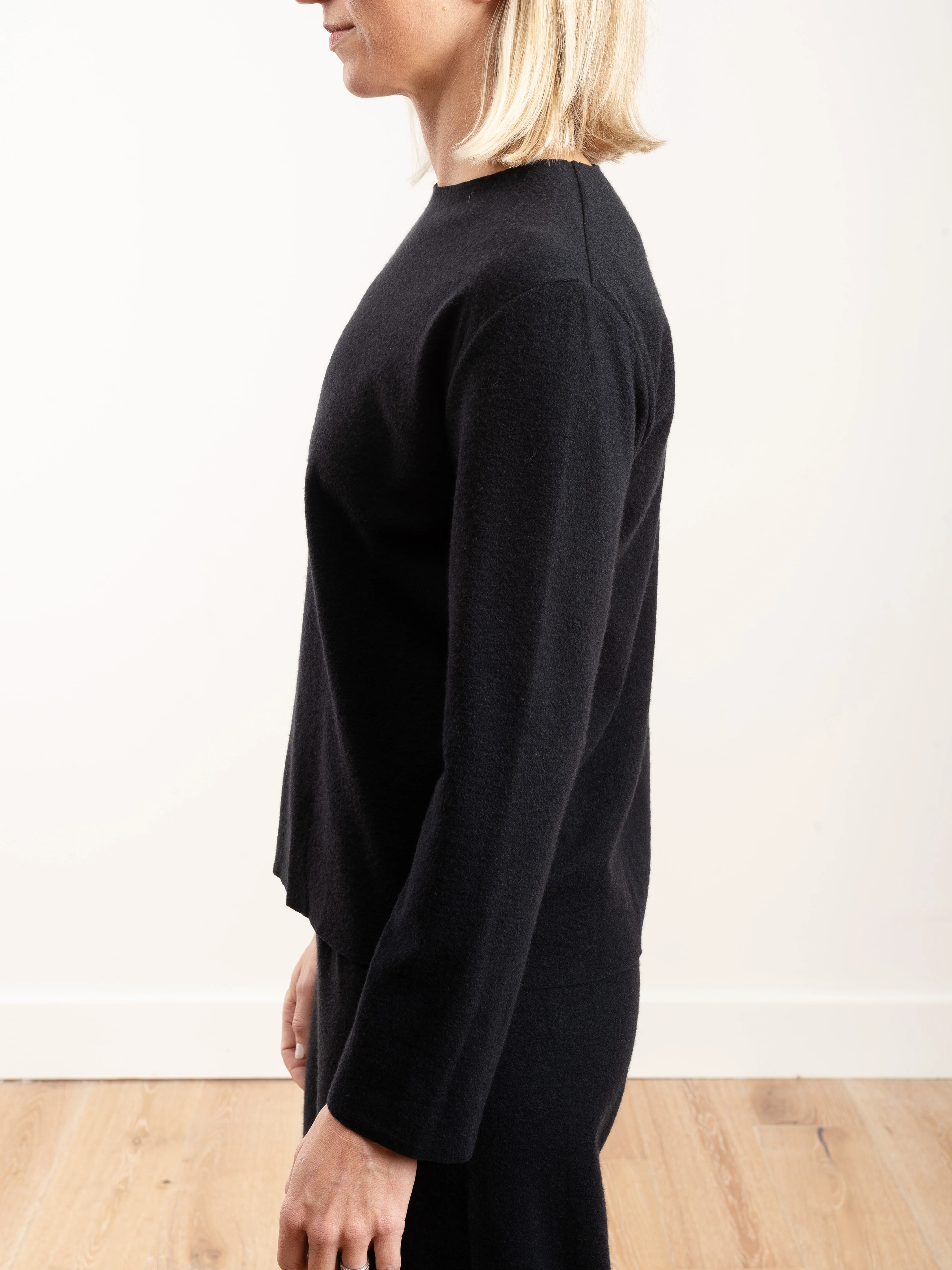 wool crewneck - midnight - Image 6