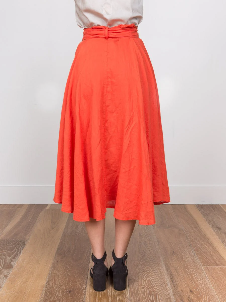 wrap skirt - paprika - Image 4
