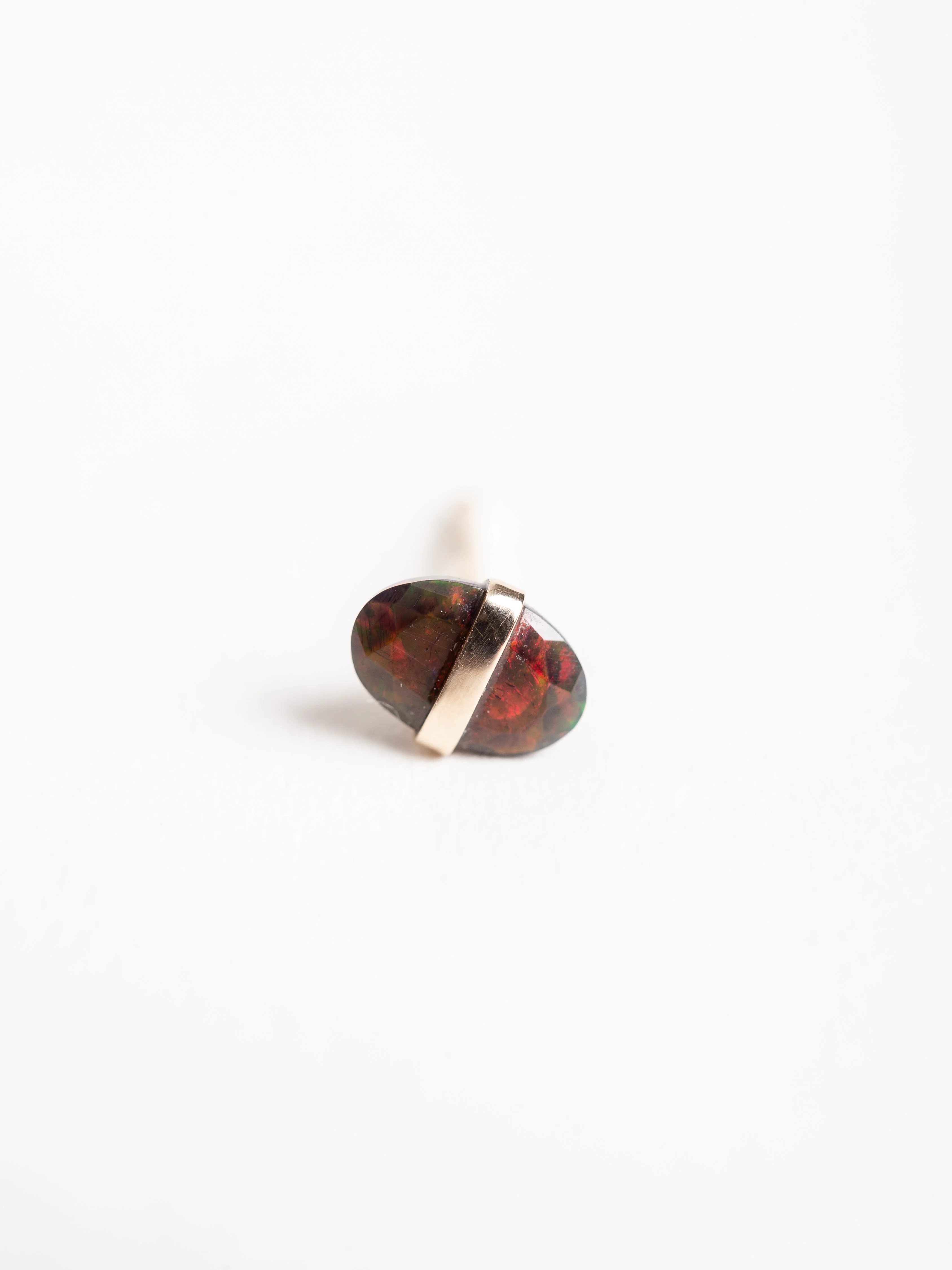 black opal stud earrings - Image 2