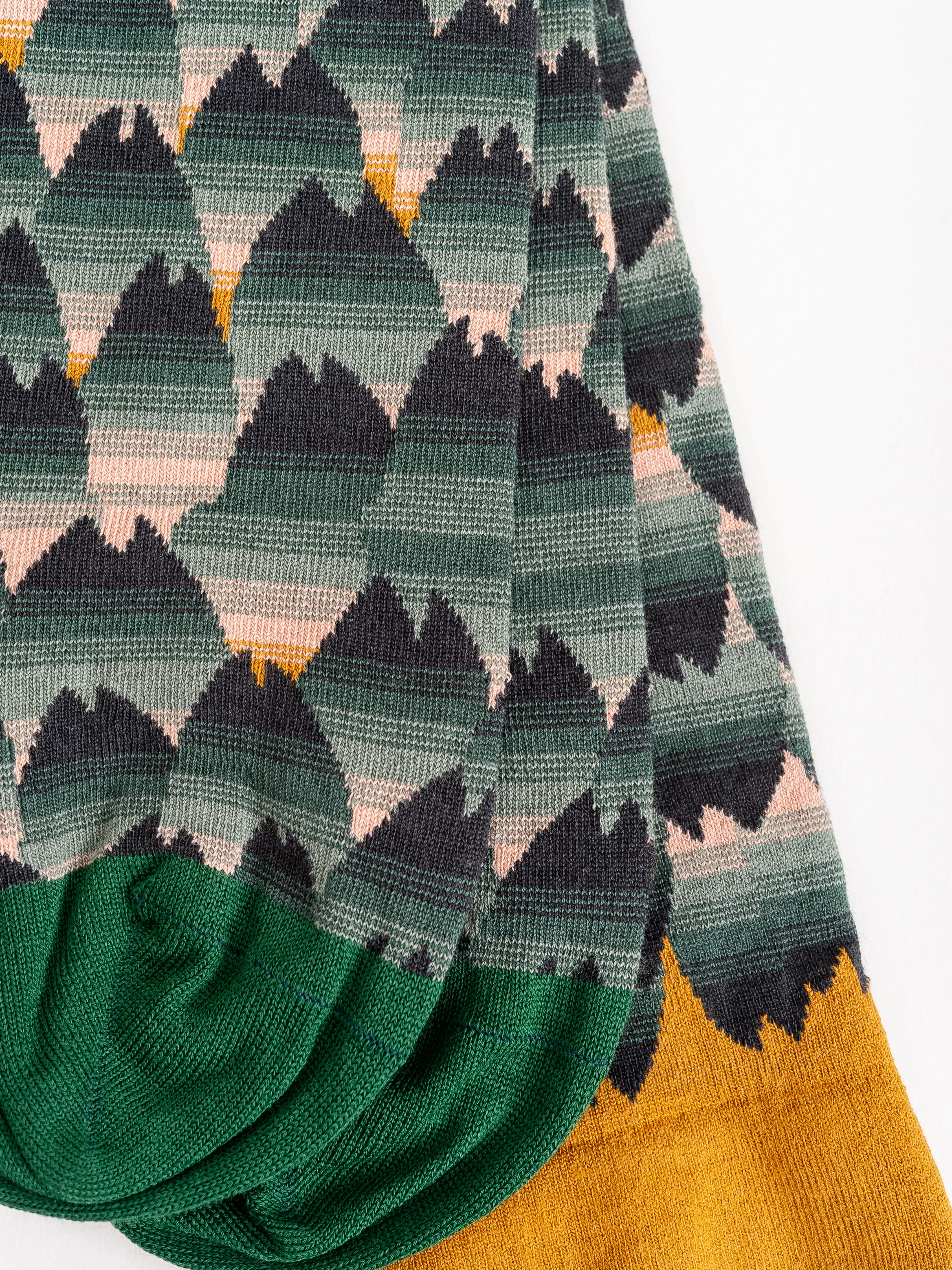 short sock - cannelle w/ mountains - Image 3