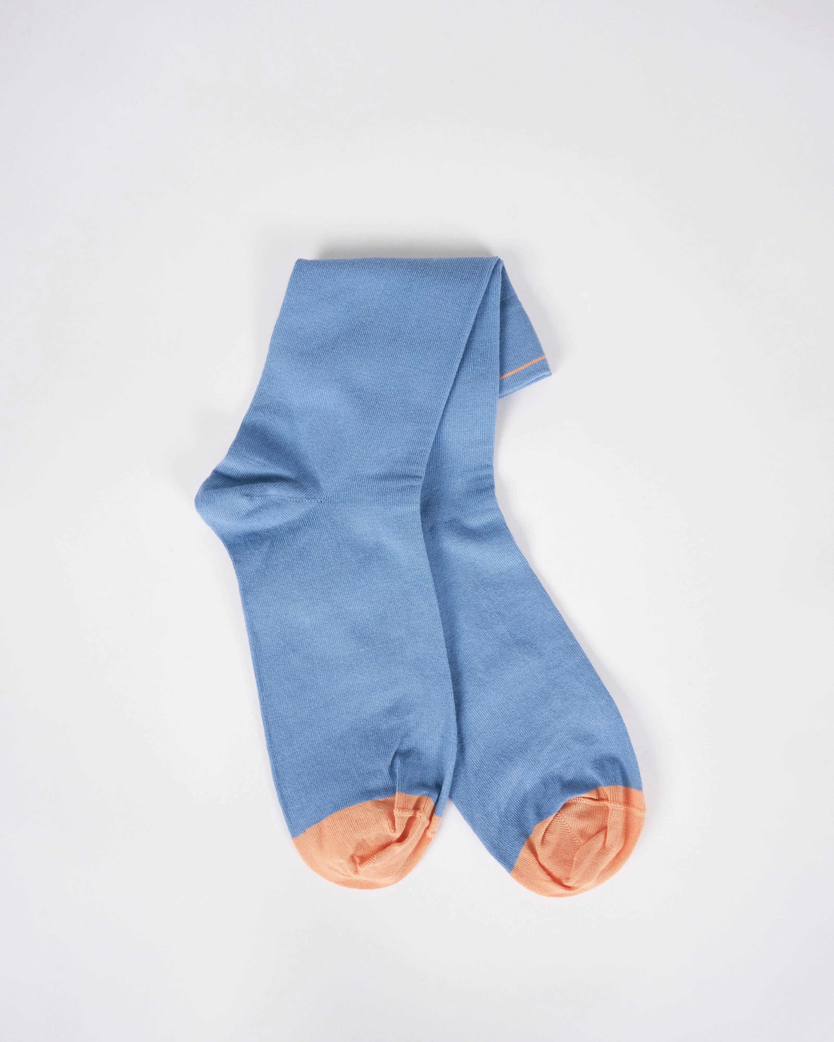 chaussette uni bleu paradis - Image 2