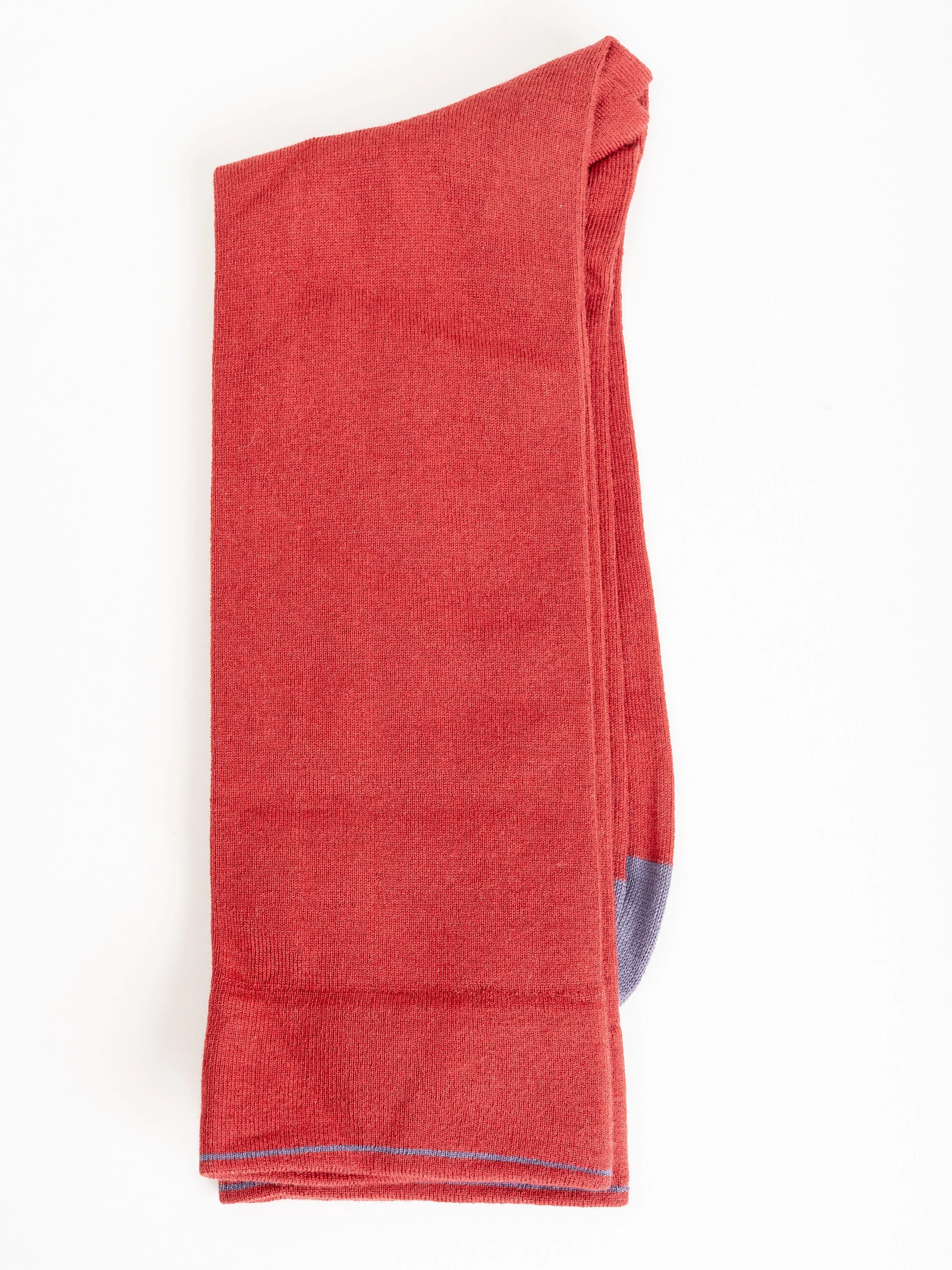 short sock - incarnet red w/ grey toe - Image 2