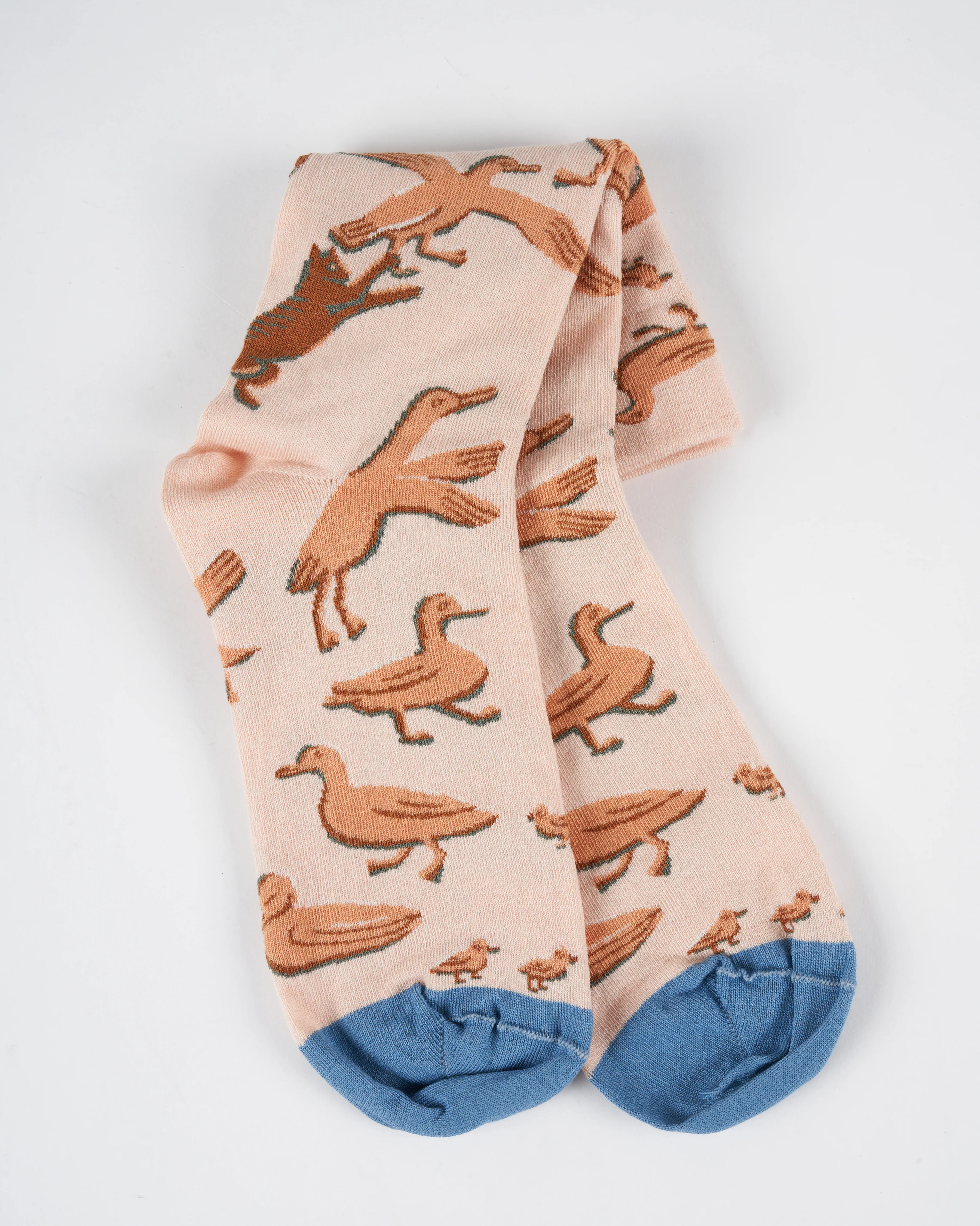 short sock- orange bird print - Image 2