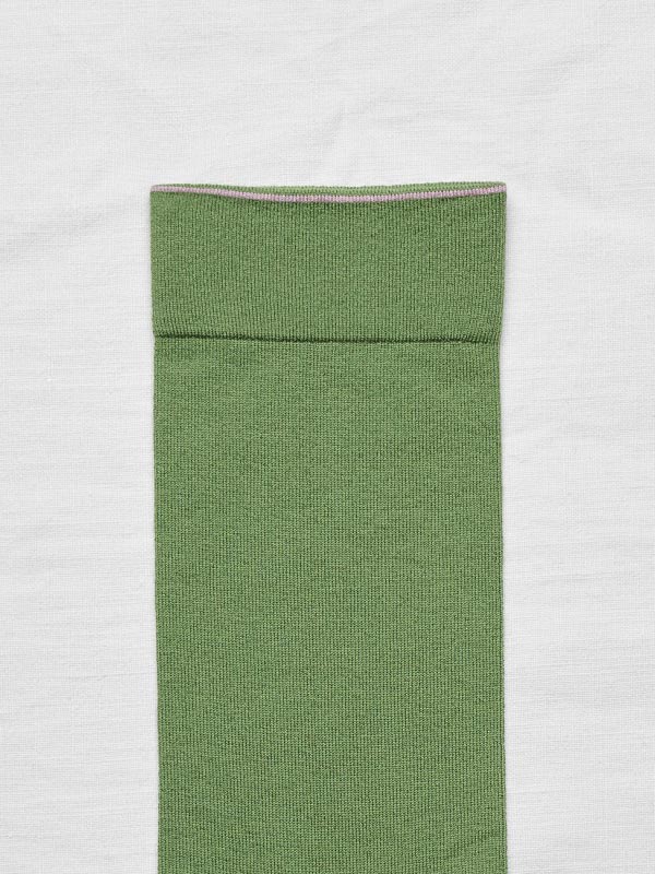 short sock - avocado/pink - Image 2