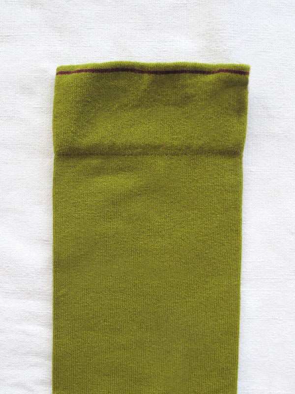 short sock - lime/brown - Image 2