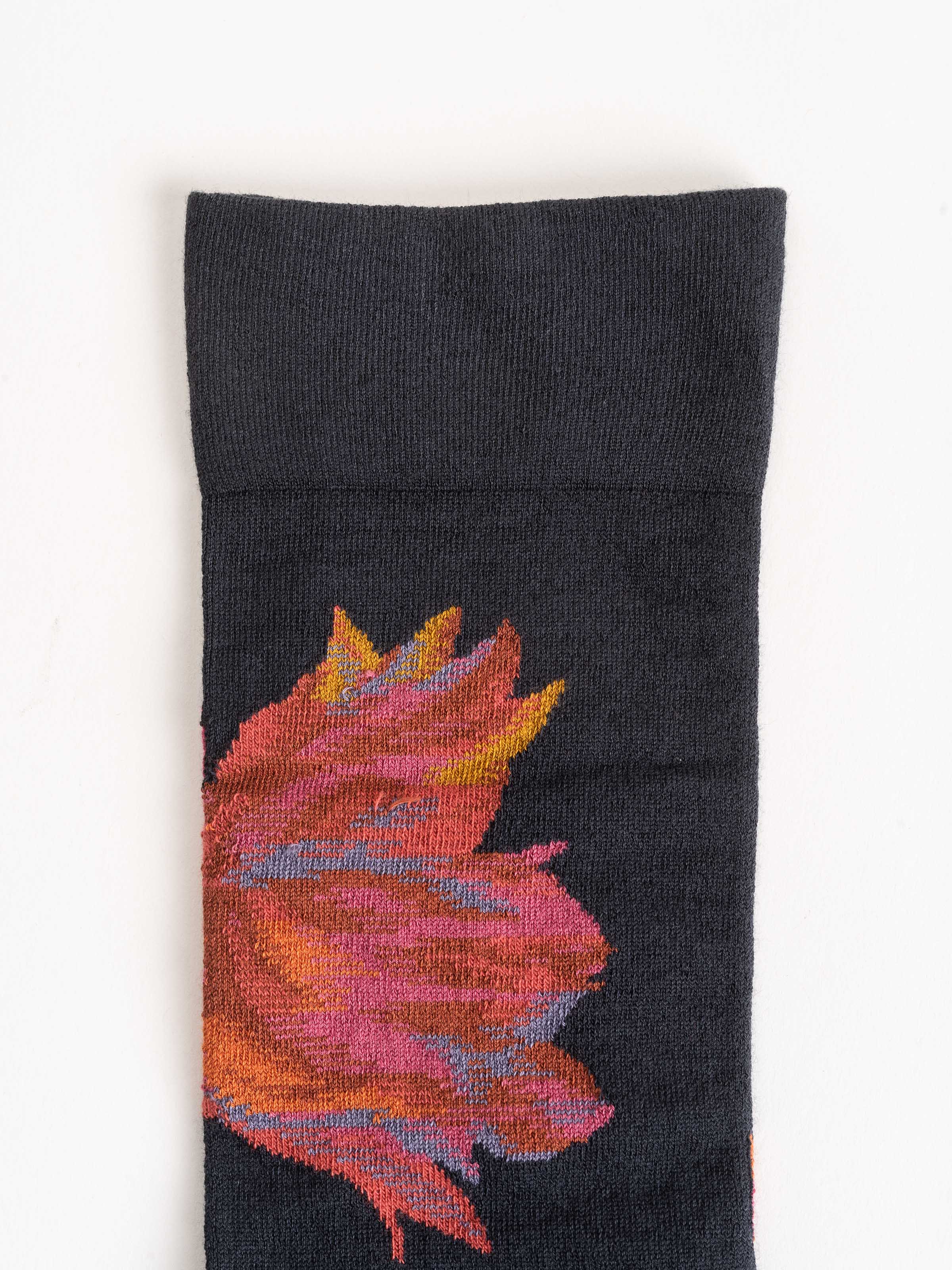 tall sock - pink floral - Image 2