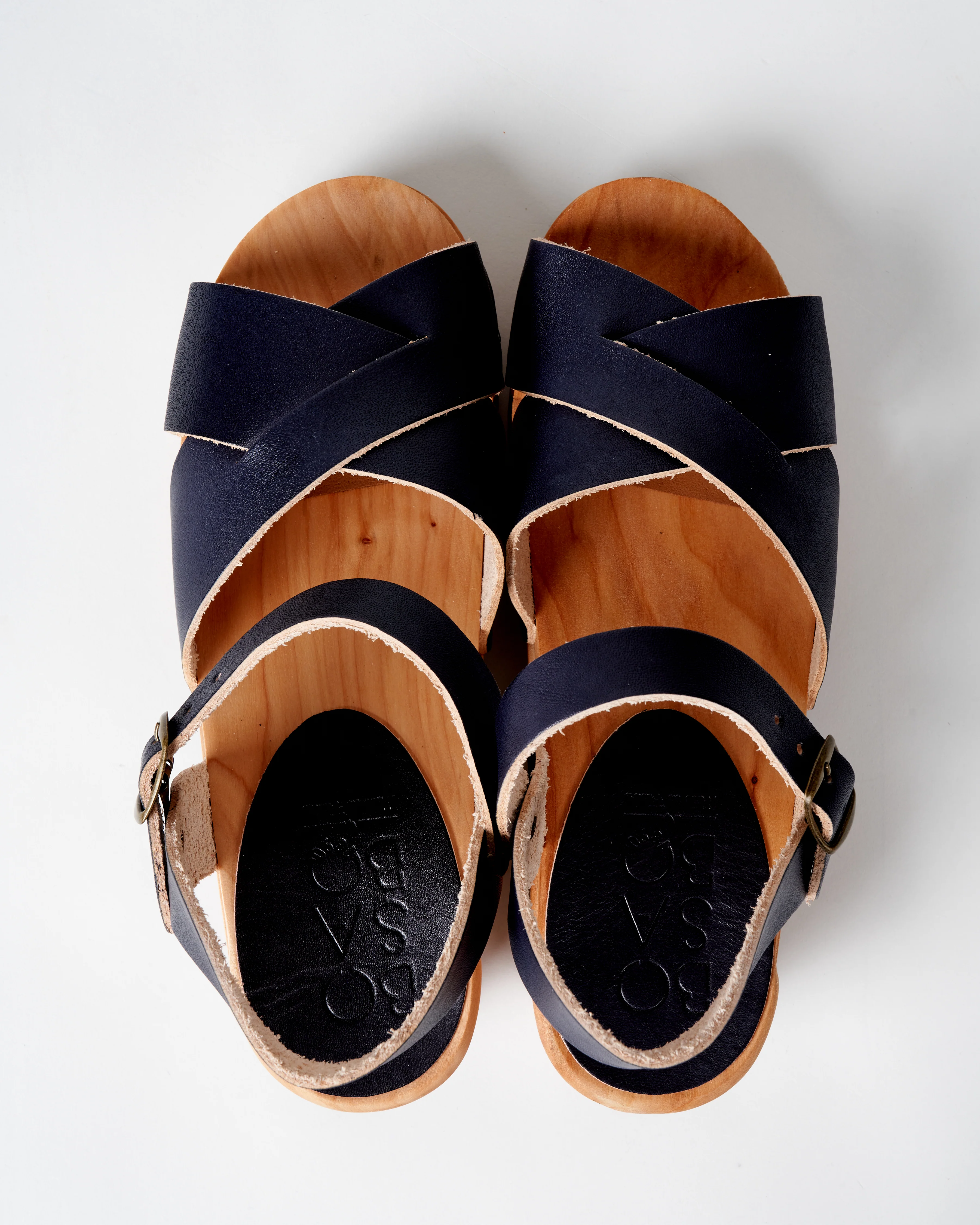 low heel clog - vegetal navy - Image 3