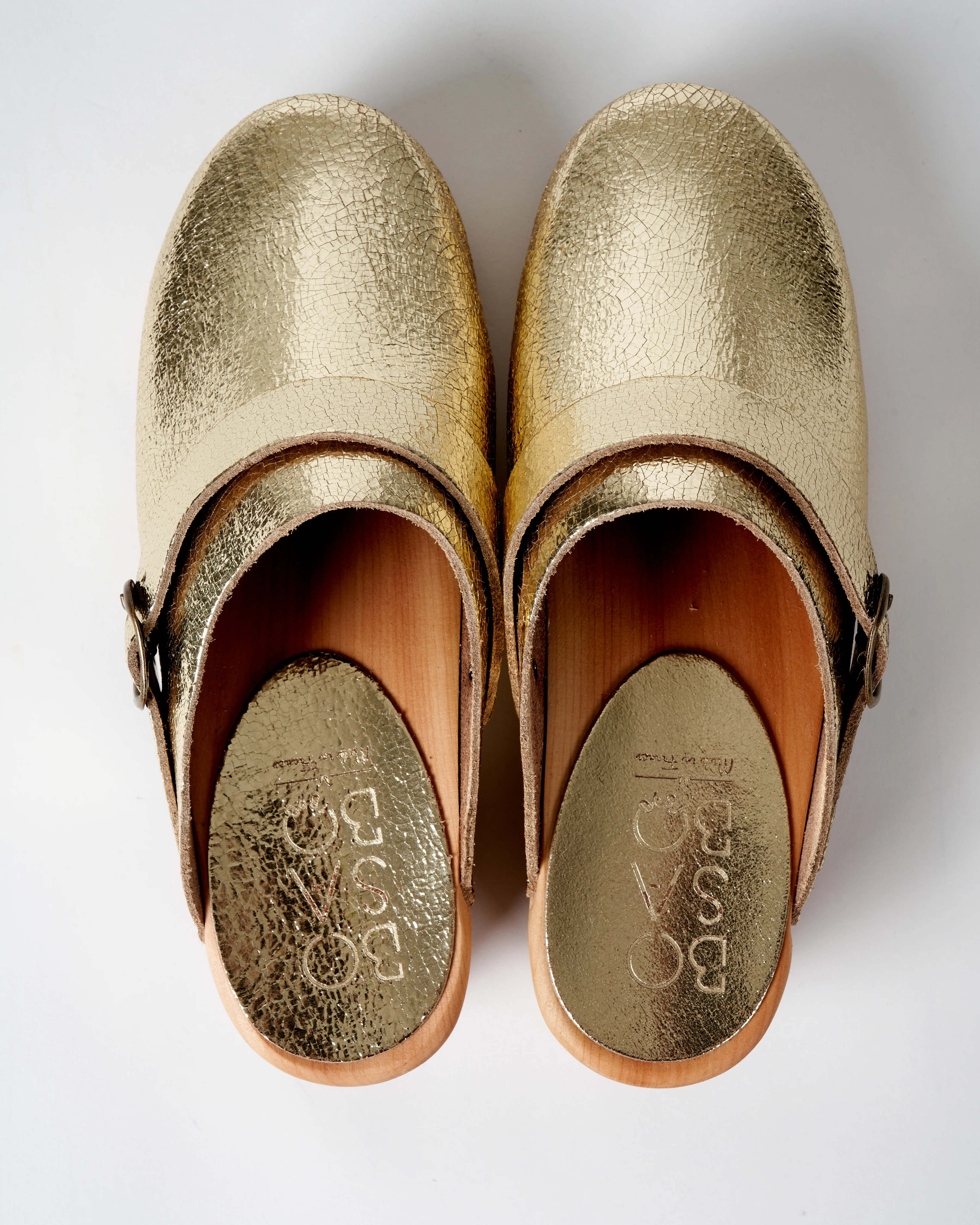 low heel clog - old metal gold - Image 3