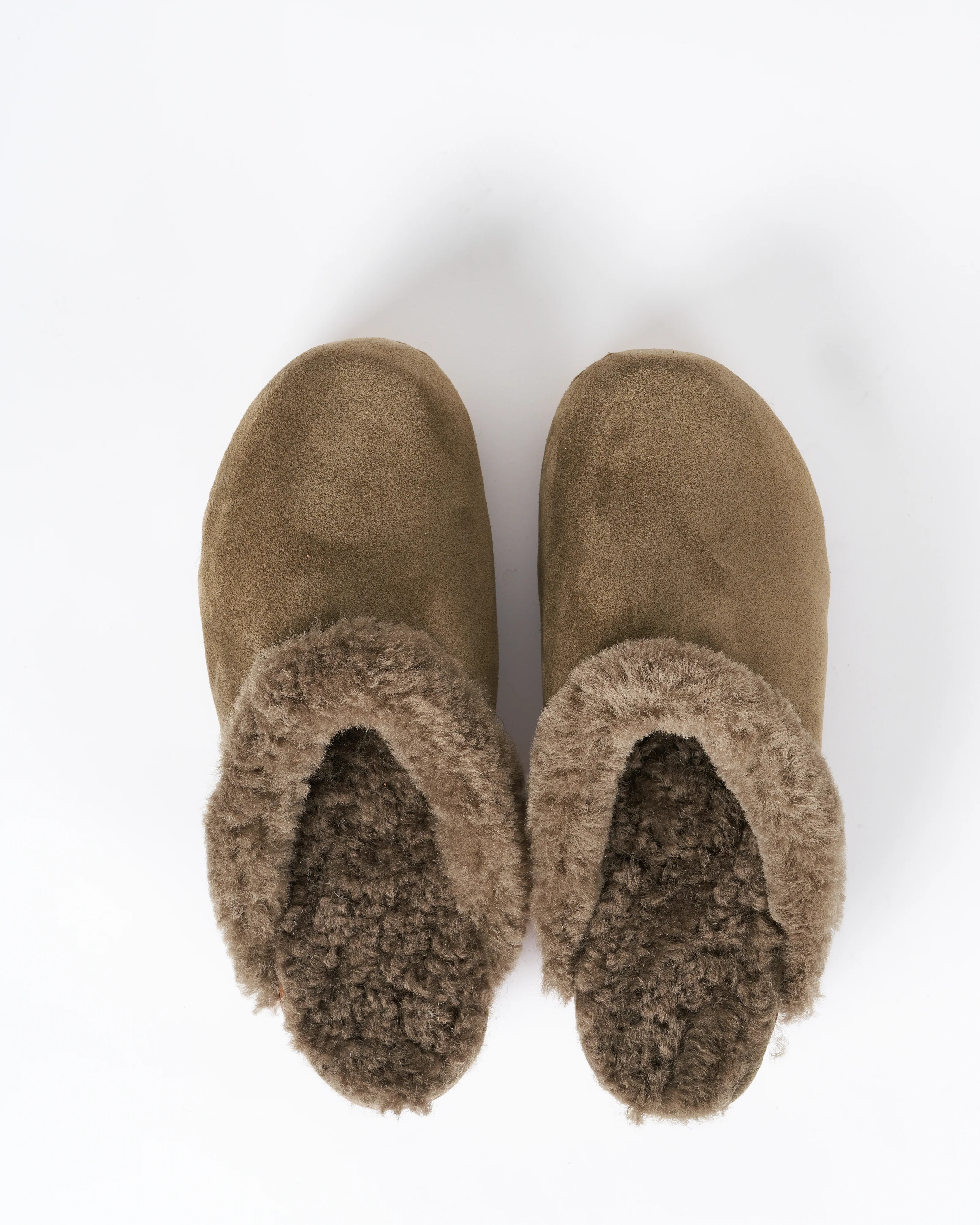 cuir velours truffe + mouton kaki - Image 4