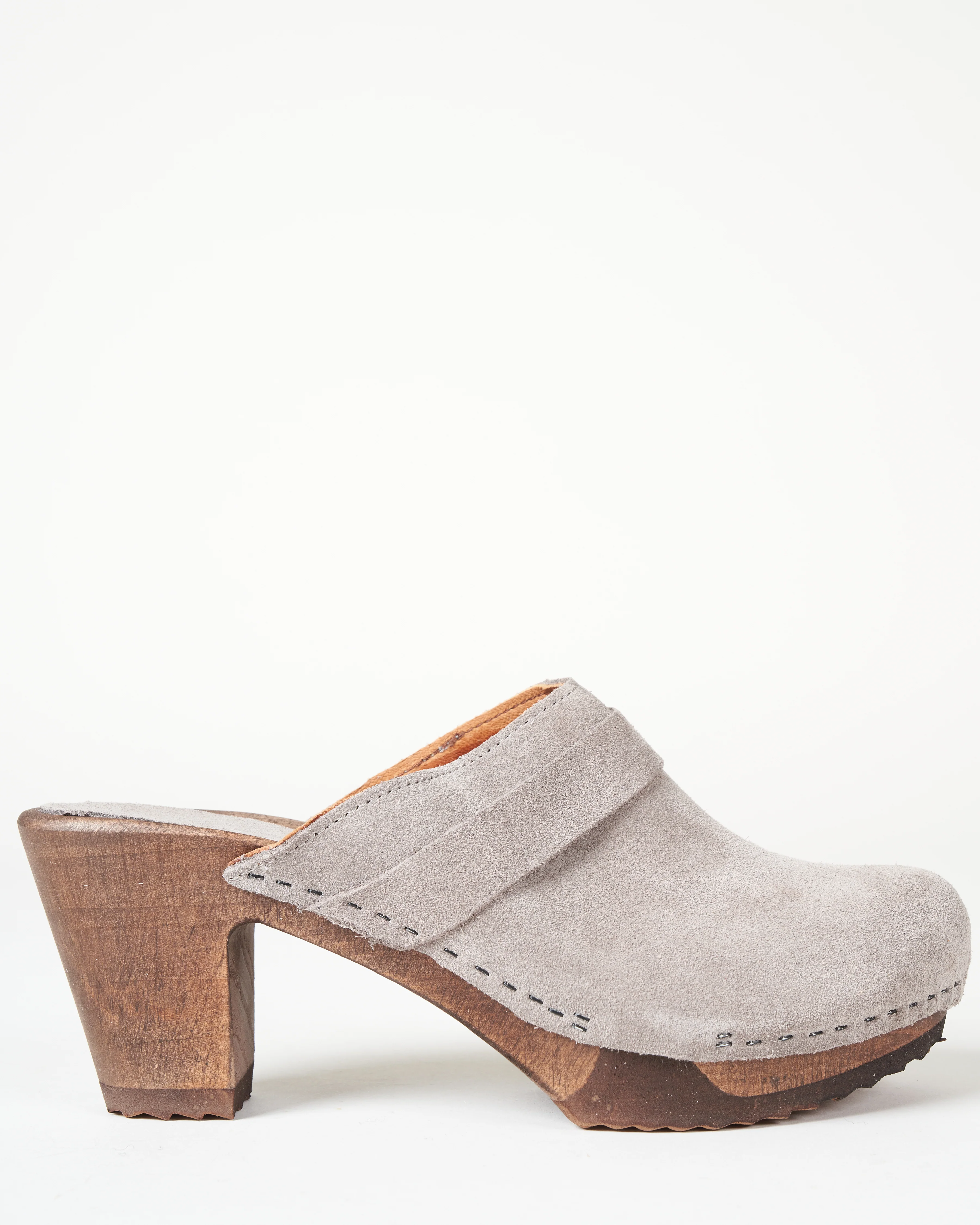 high clog - taupe suede - Image 2