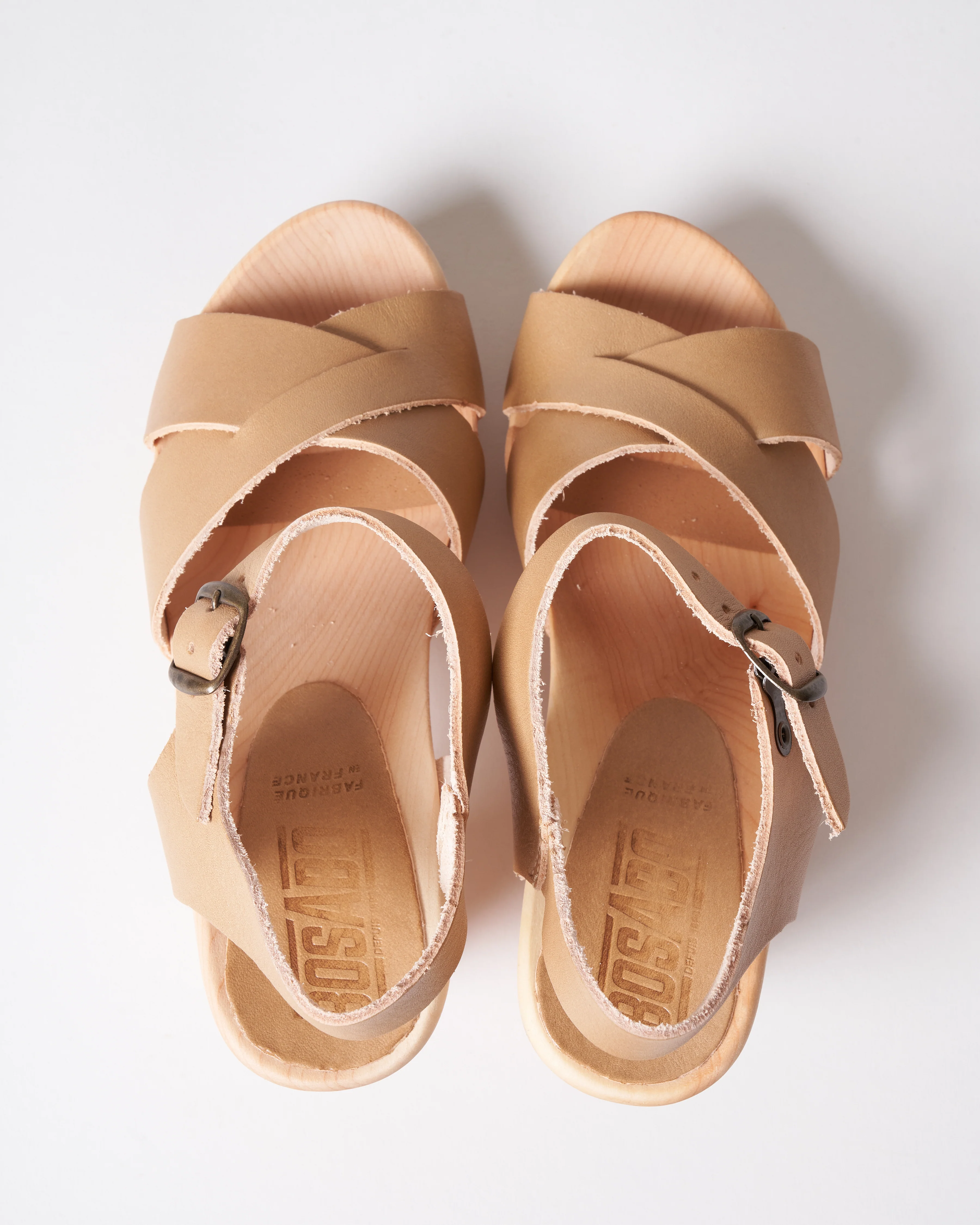 high heel clog sandal - beige - Image 3
