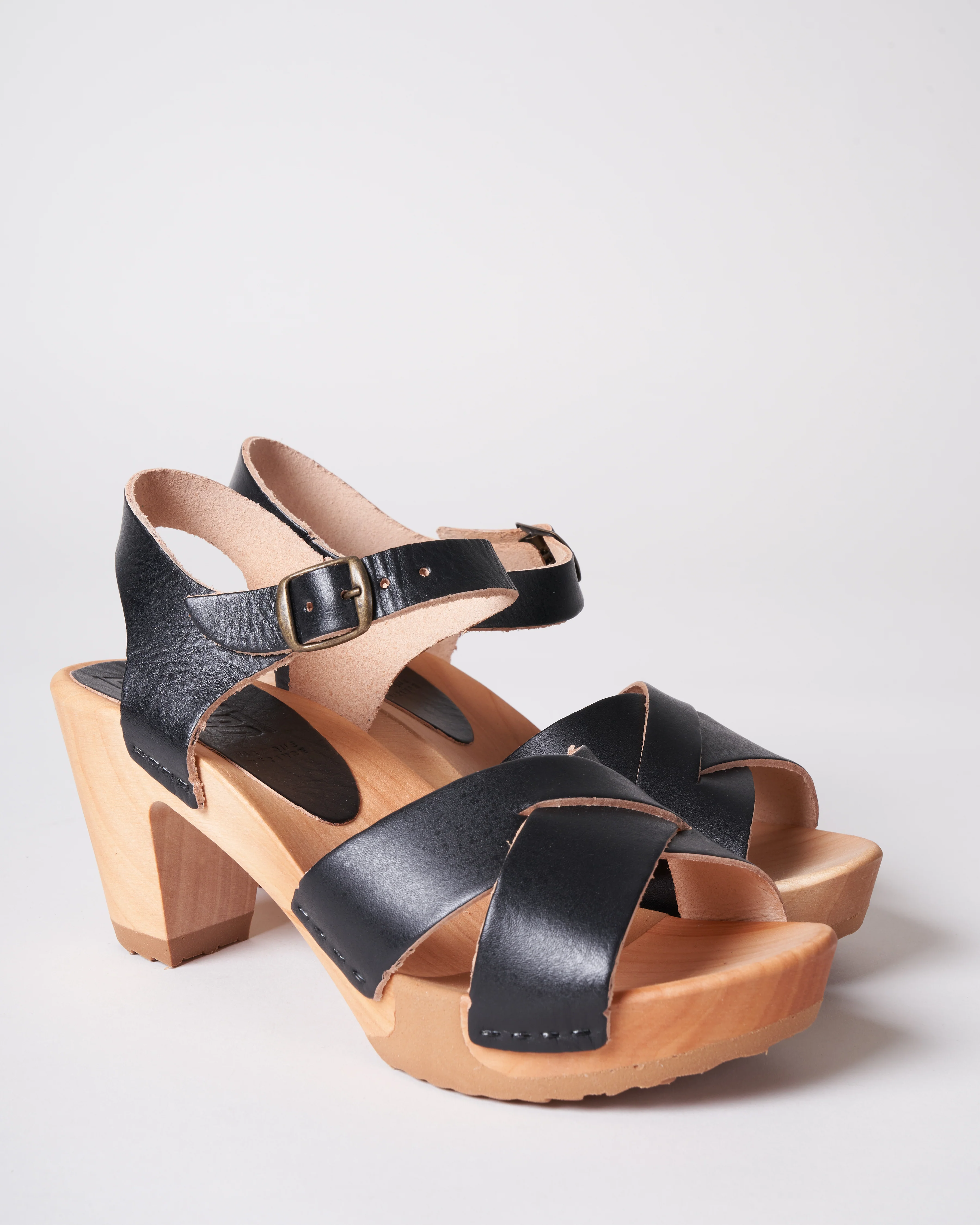 high heel clog sandal - noir - Image 2