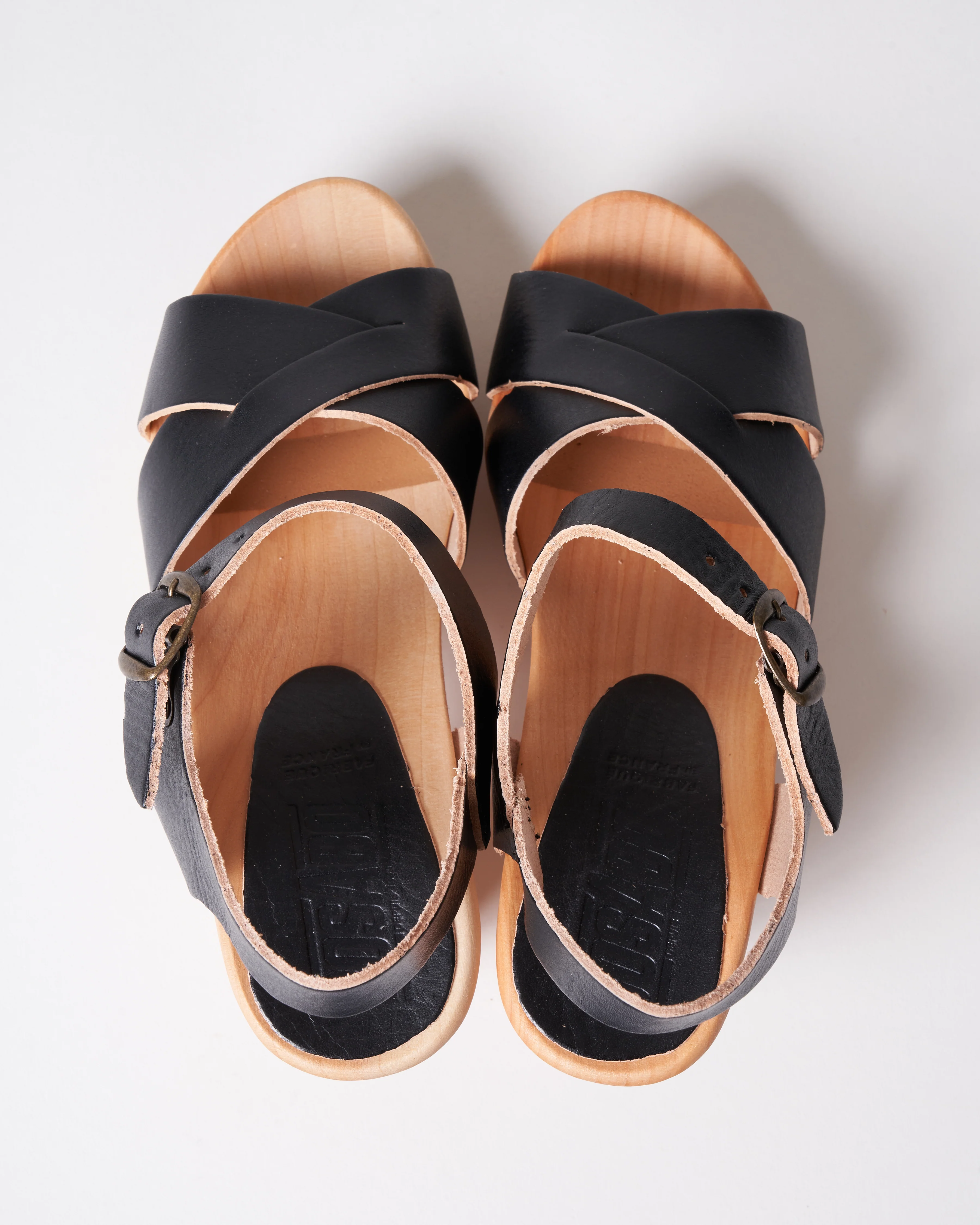 high heel clog sandal - noir - Image 4