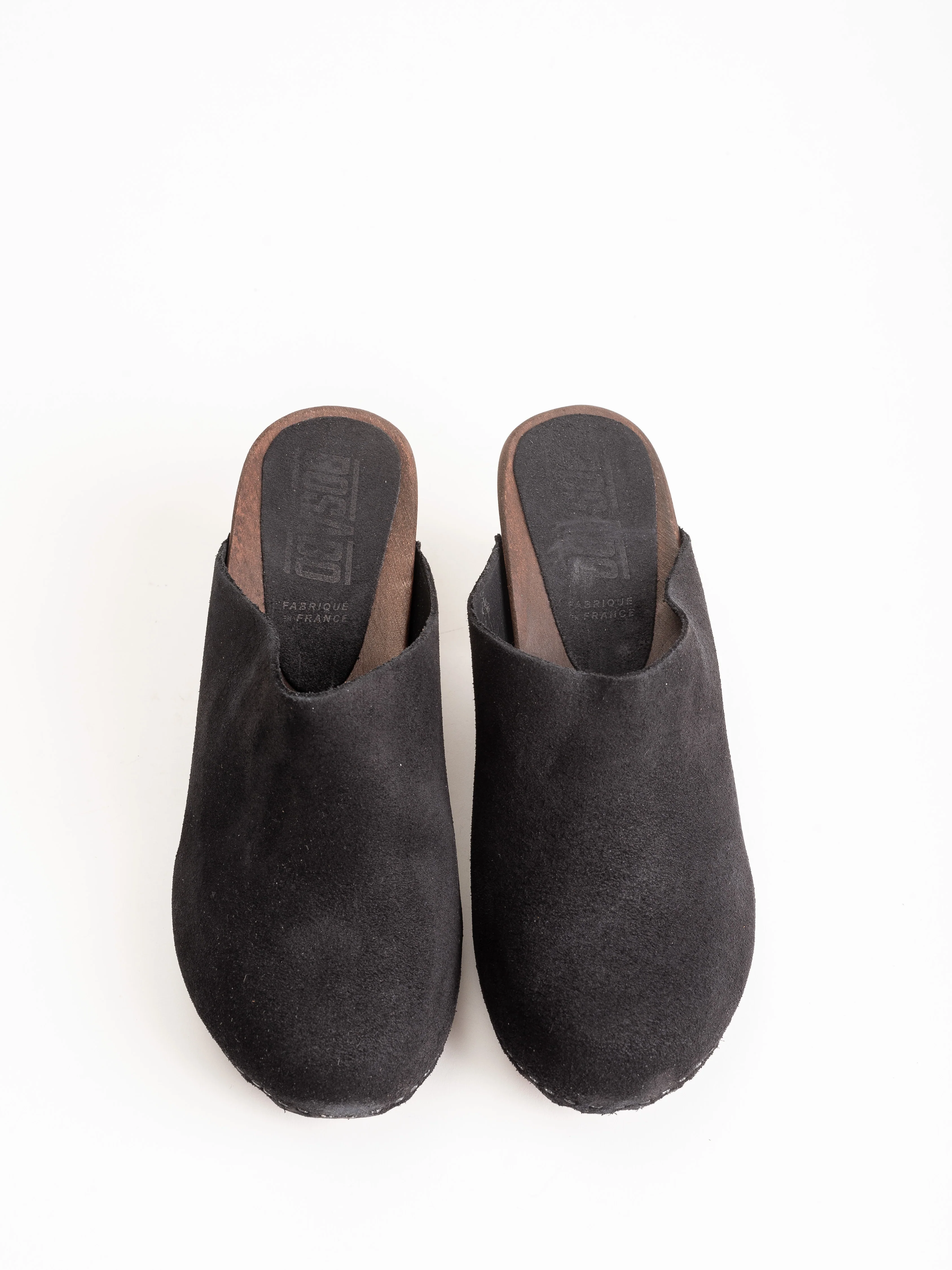 kety suede clog - black - Image 4