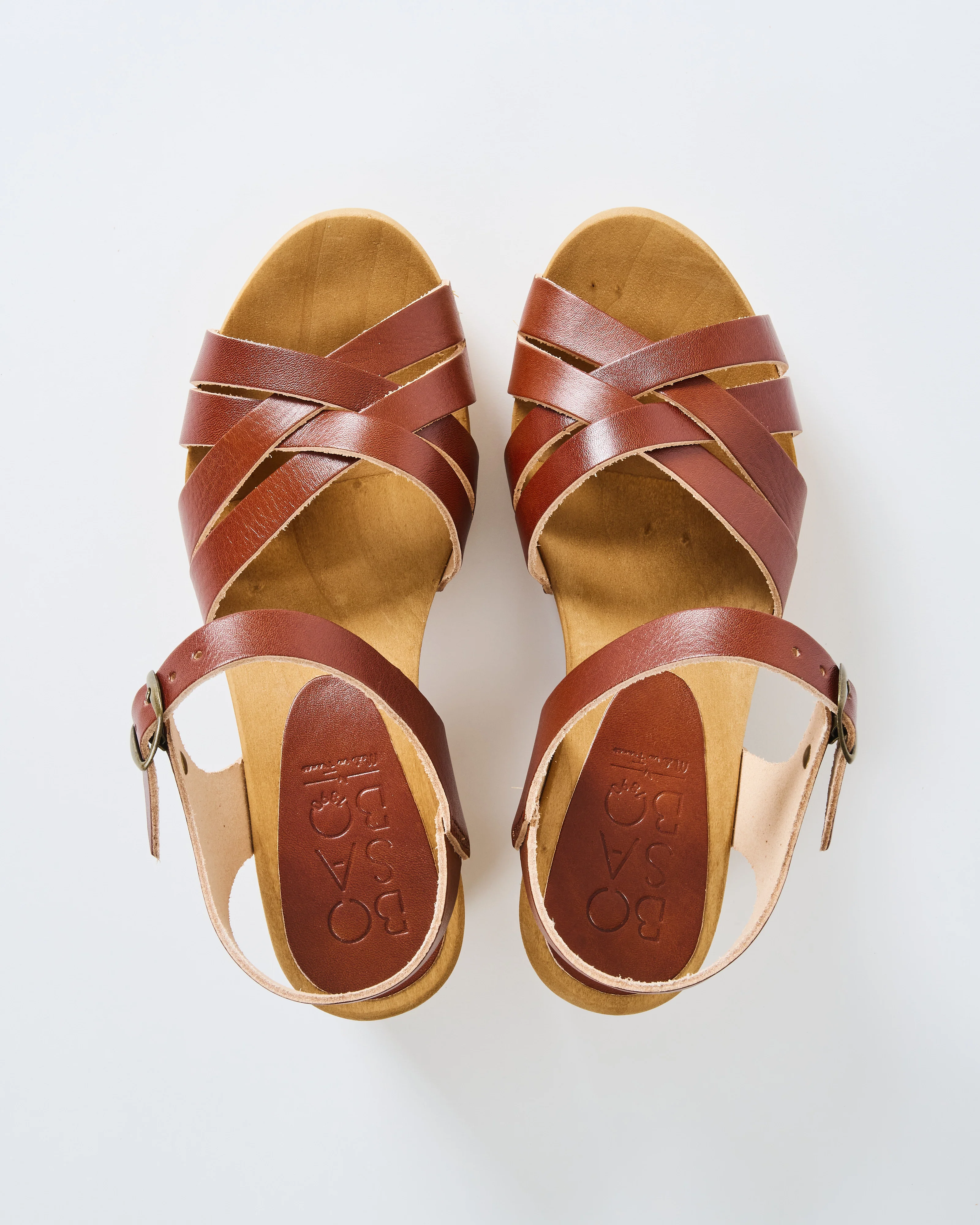 open toe leather clog - Image 2