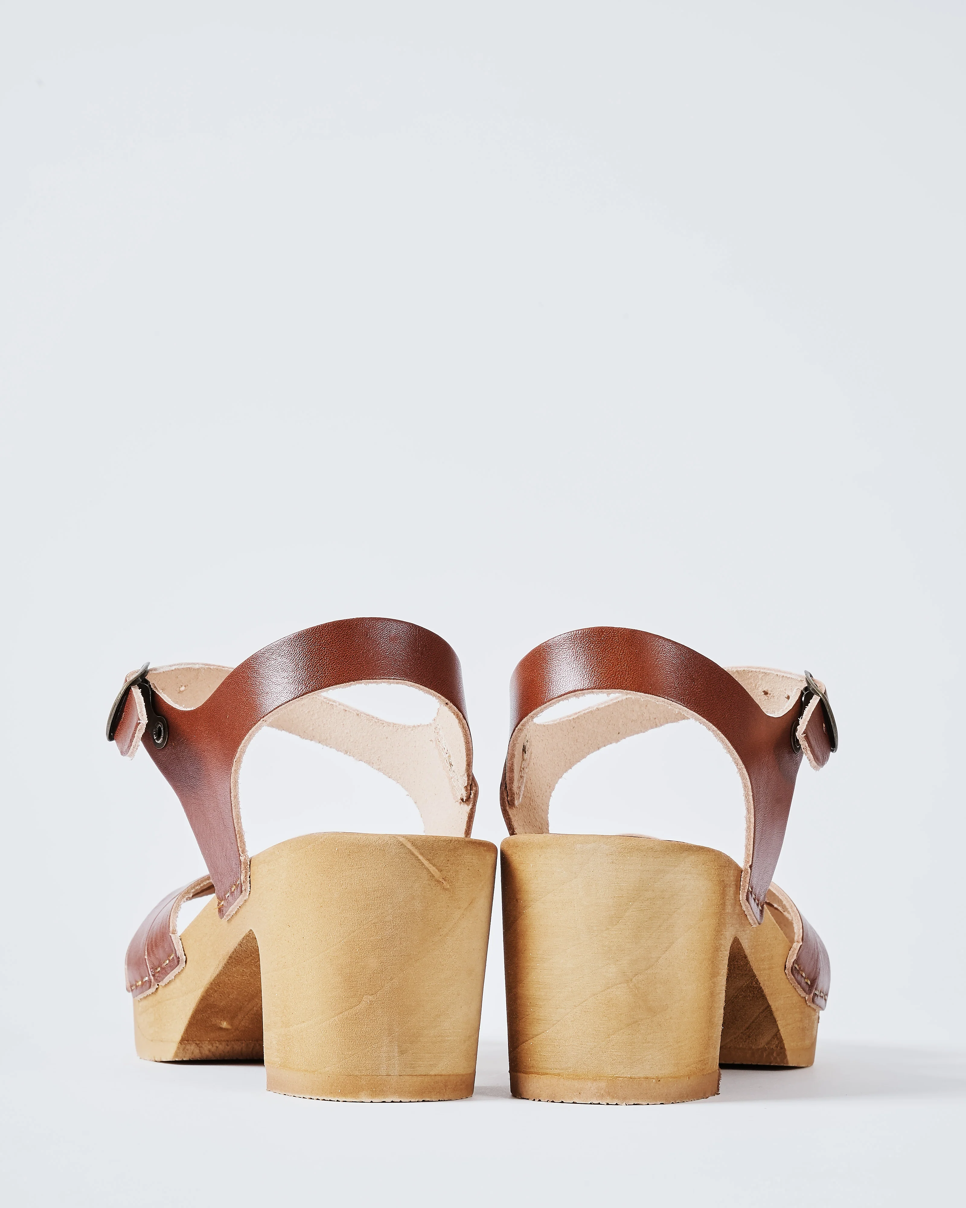 open toe leather clog - Image 3