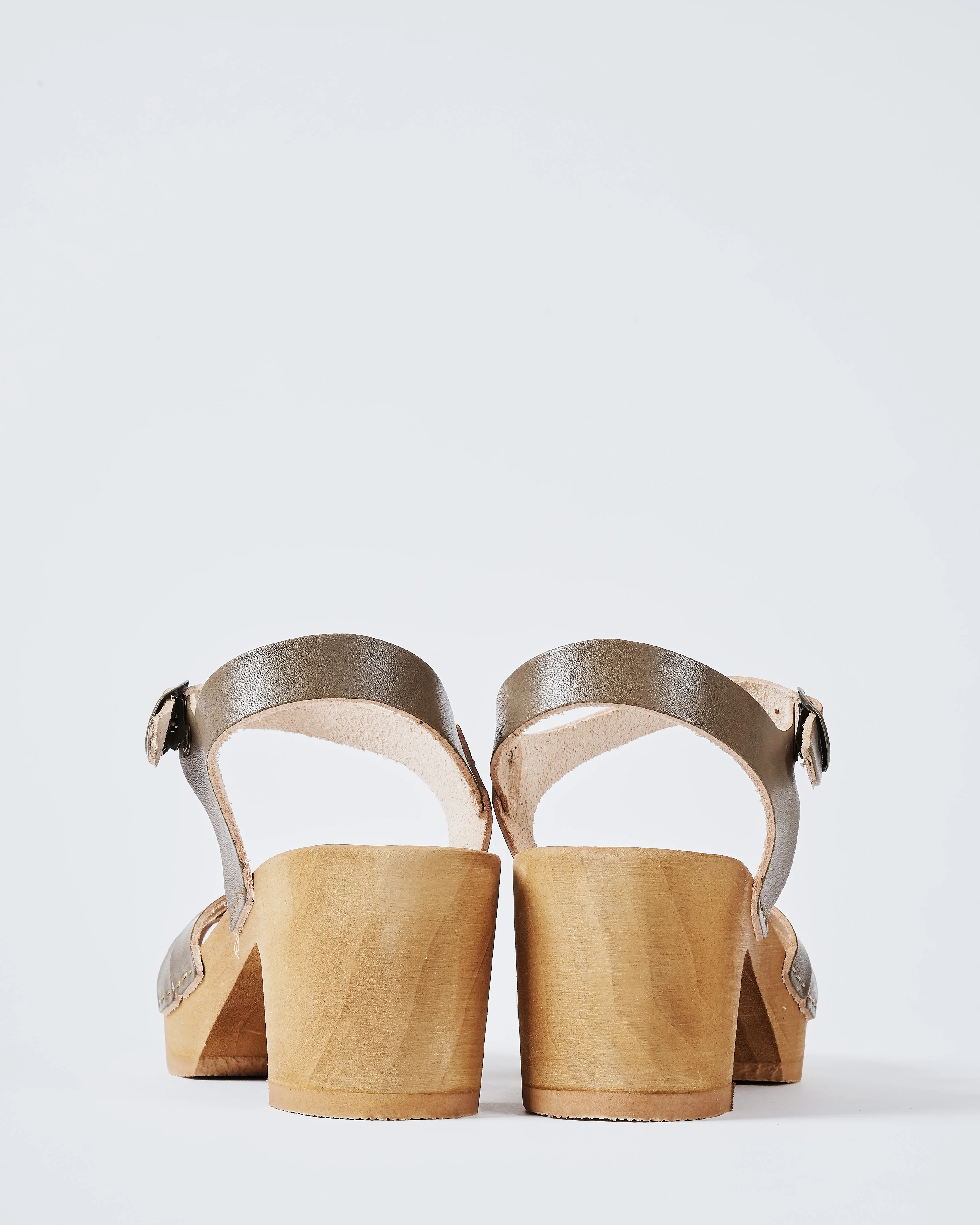 open toe leather clog - Image 5