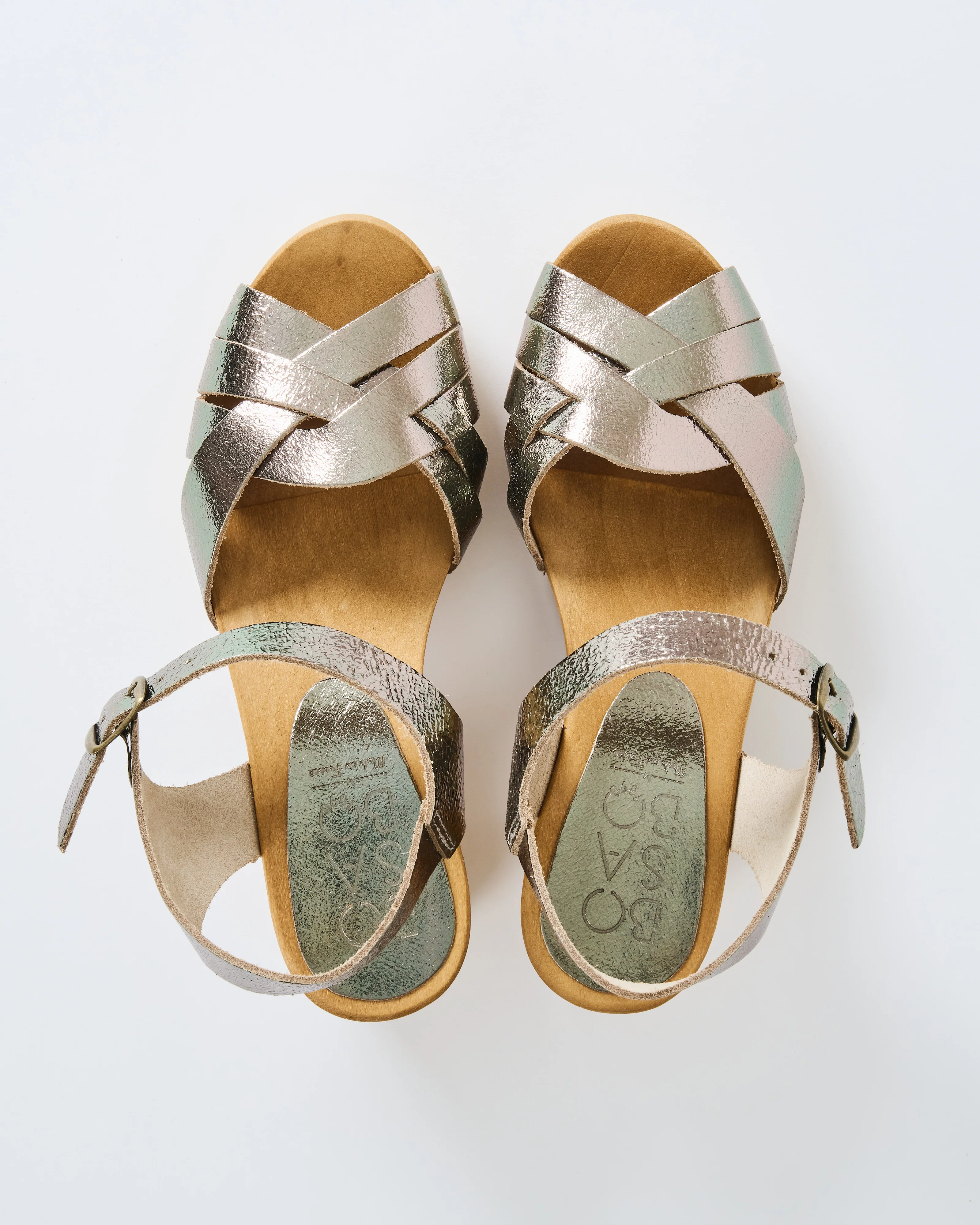 open toe leather clog - Image 2