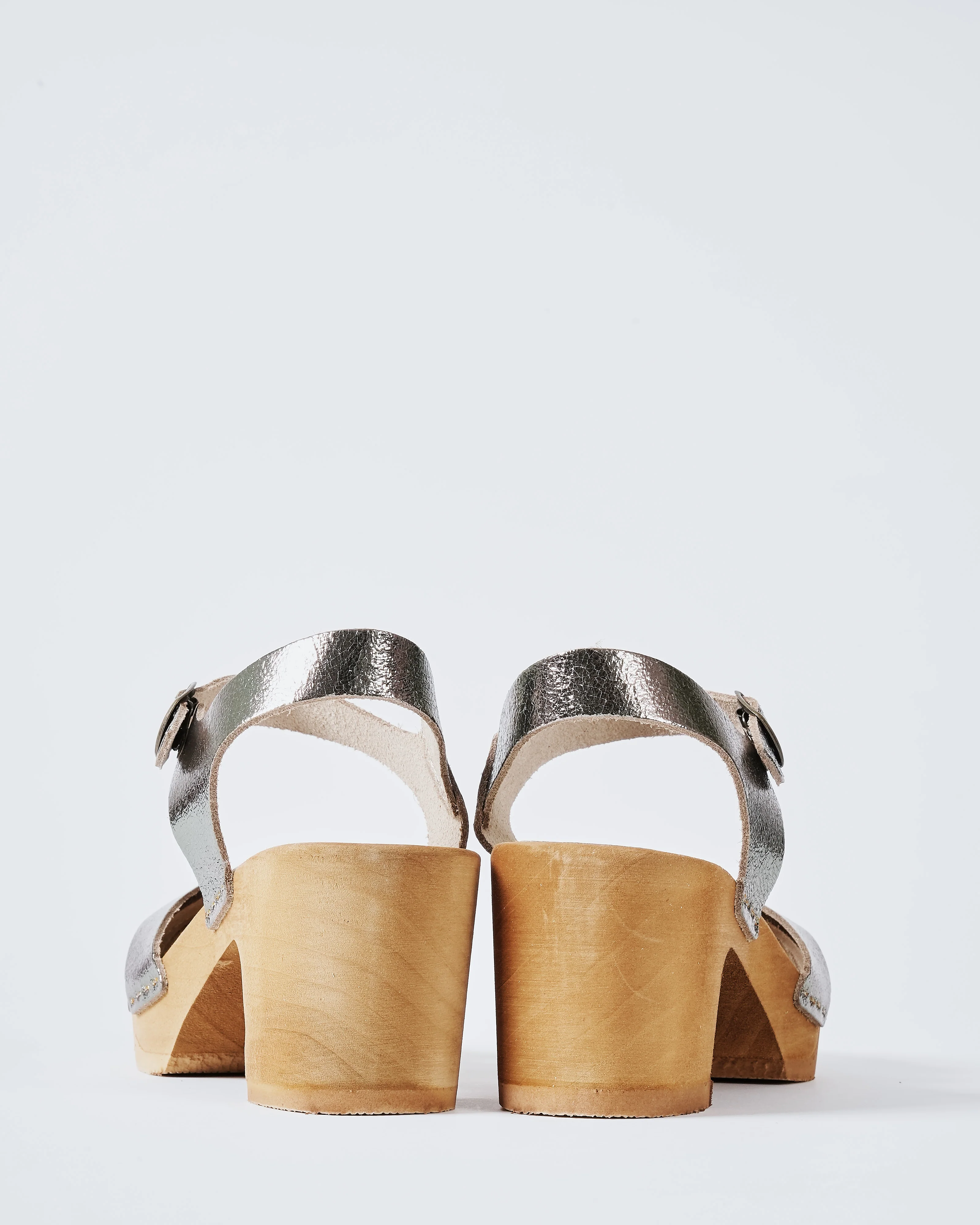 open toe leather clog - Image 3