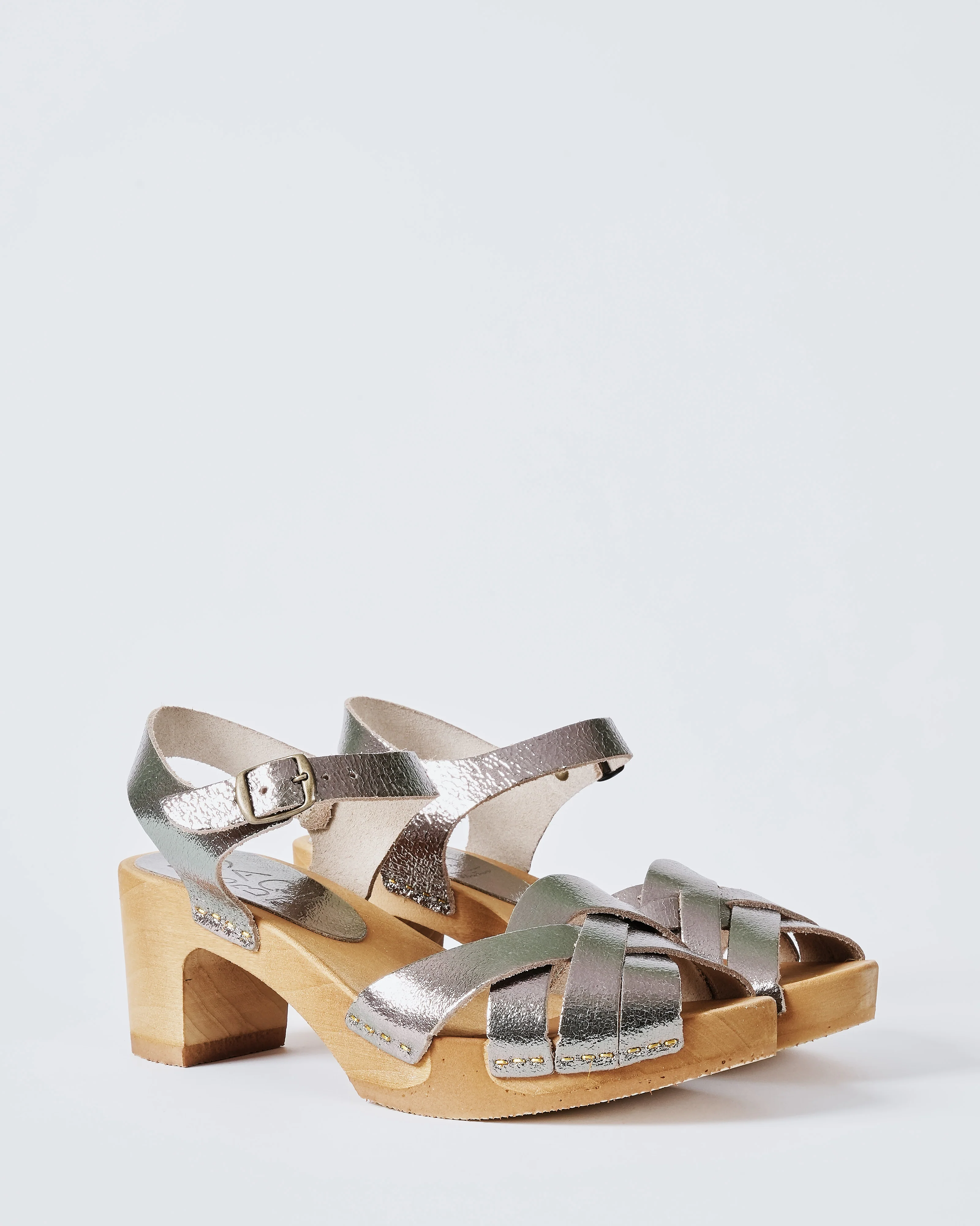 open toe leather clog - Image 4