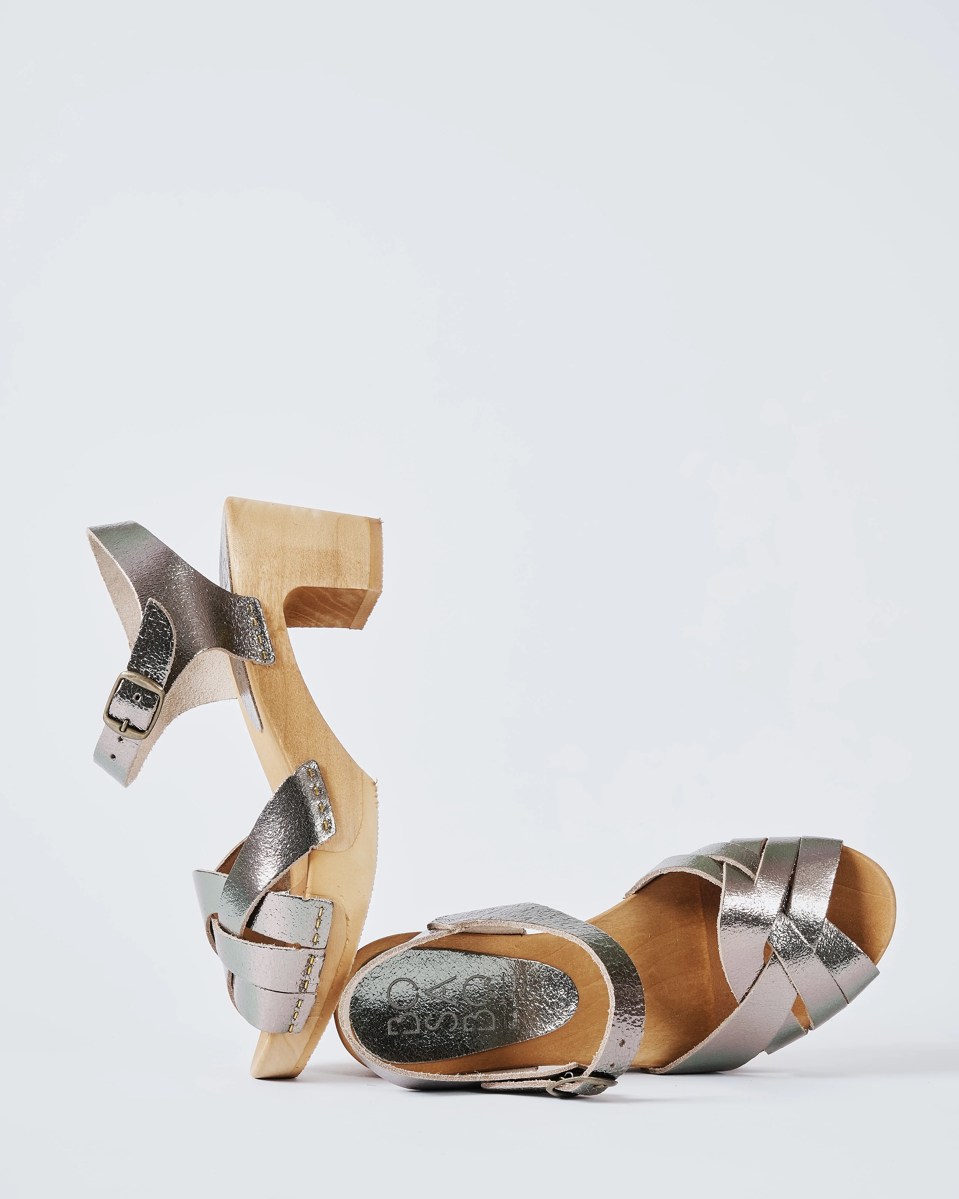open toe leather clog - Image 5
