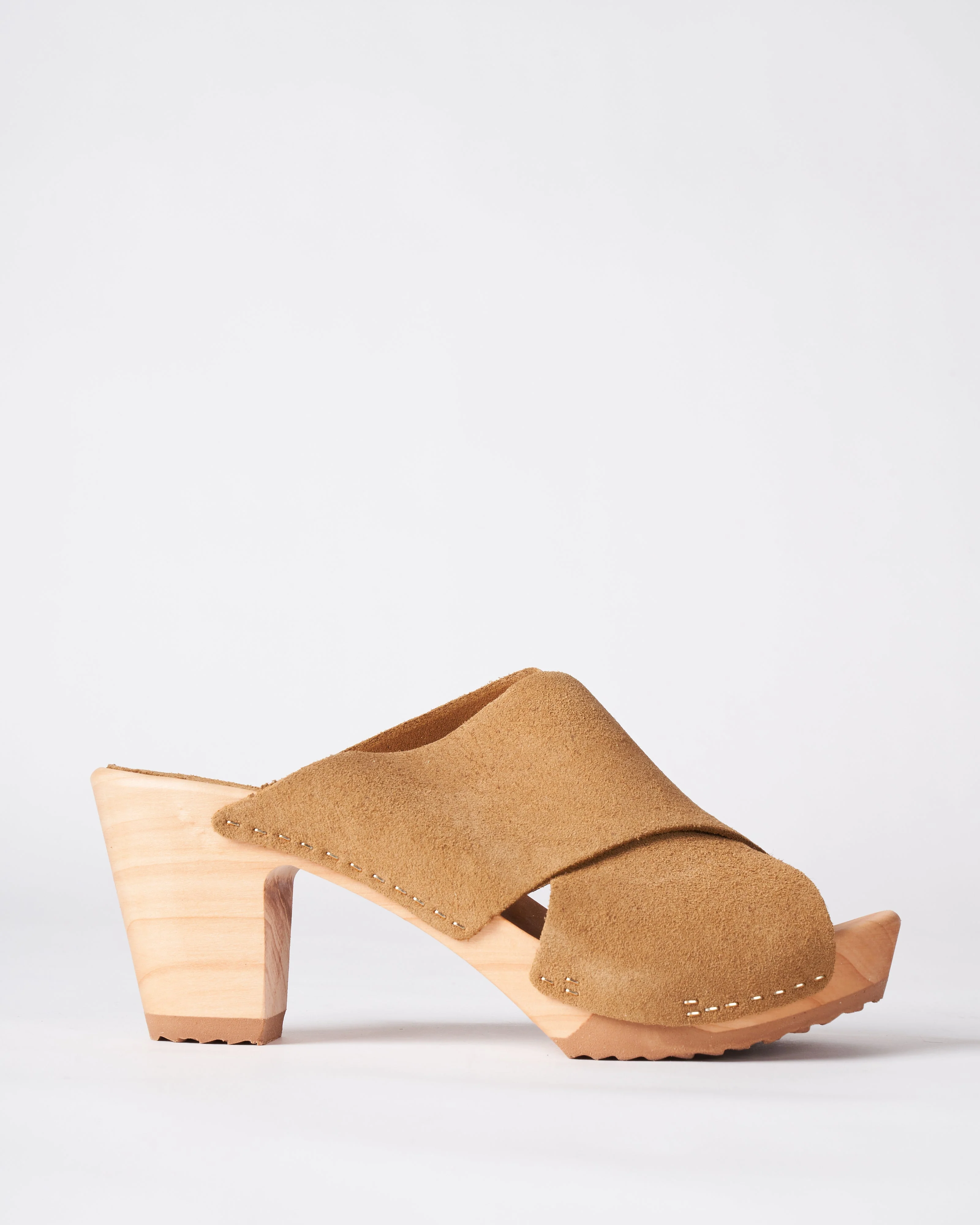 rita crisscross clog - tan nubuck - Image 2
