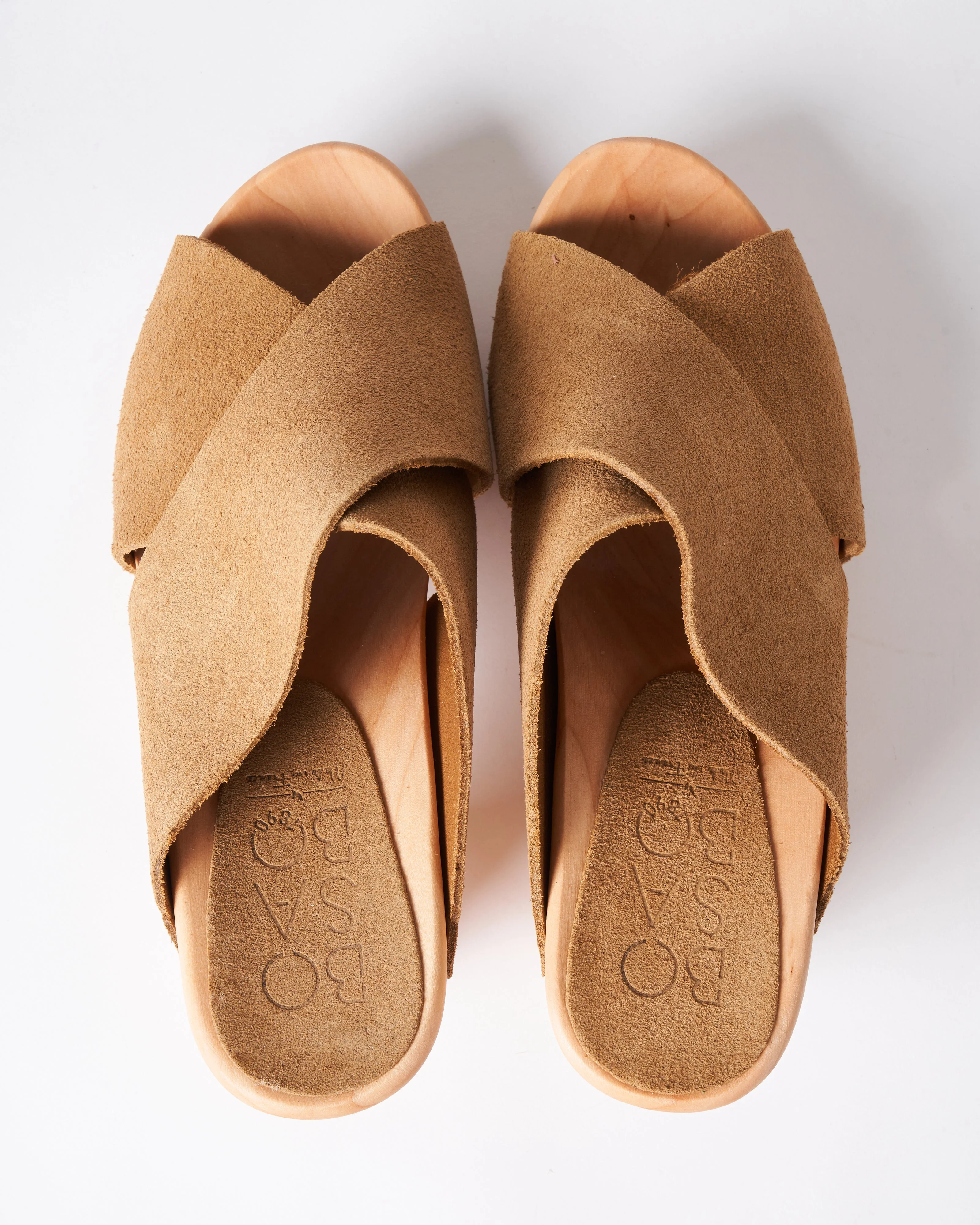 rita crisscross clog - tan nubuck - Image 3