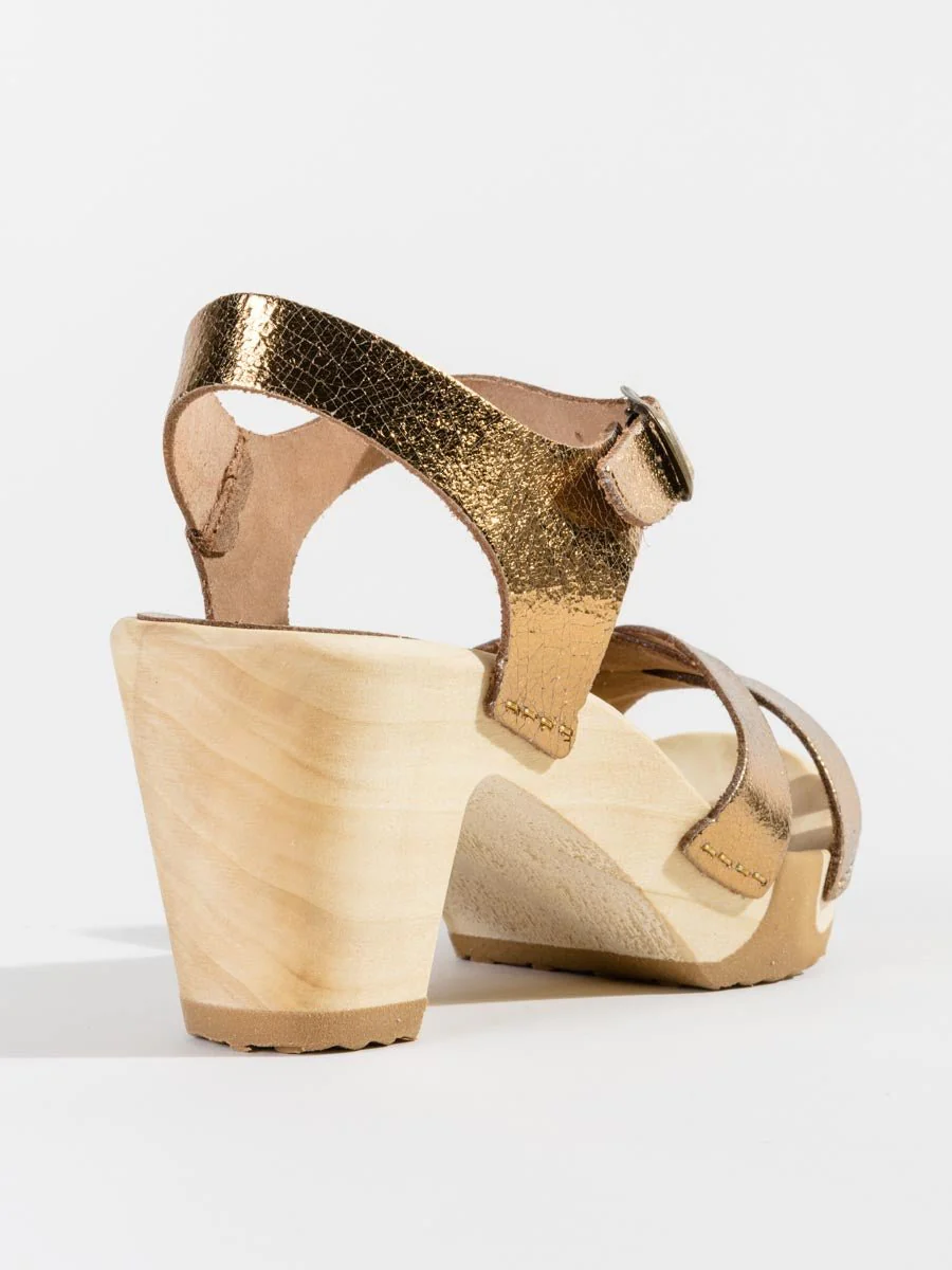 strappy clog - bronze - Image 5