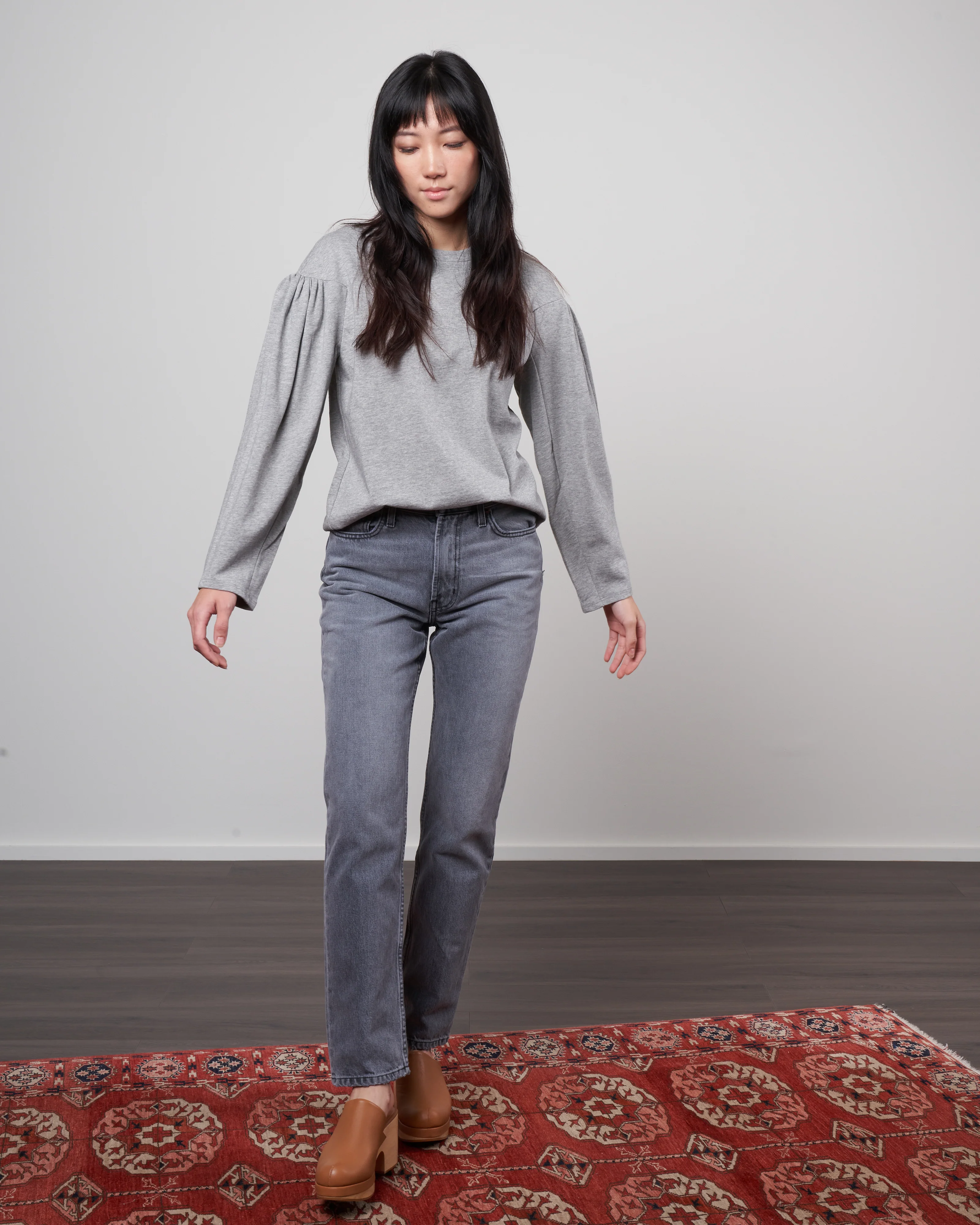 arts jean mid rise straight - tracing grey - Image 2