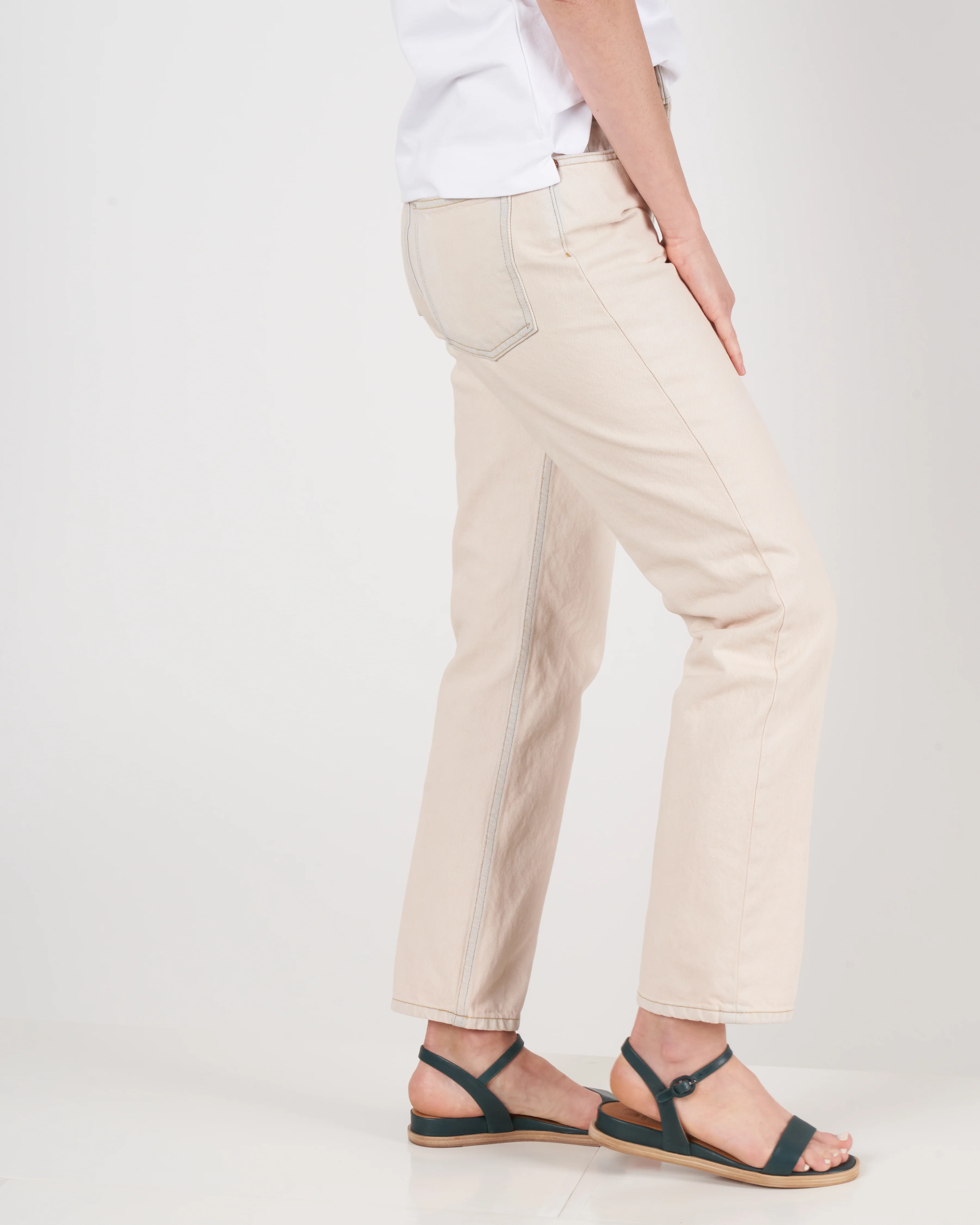 arts mid rise straight jean - pink - Image 2