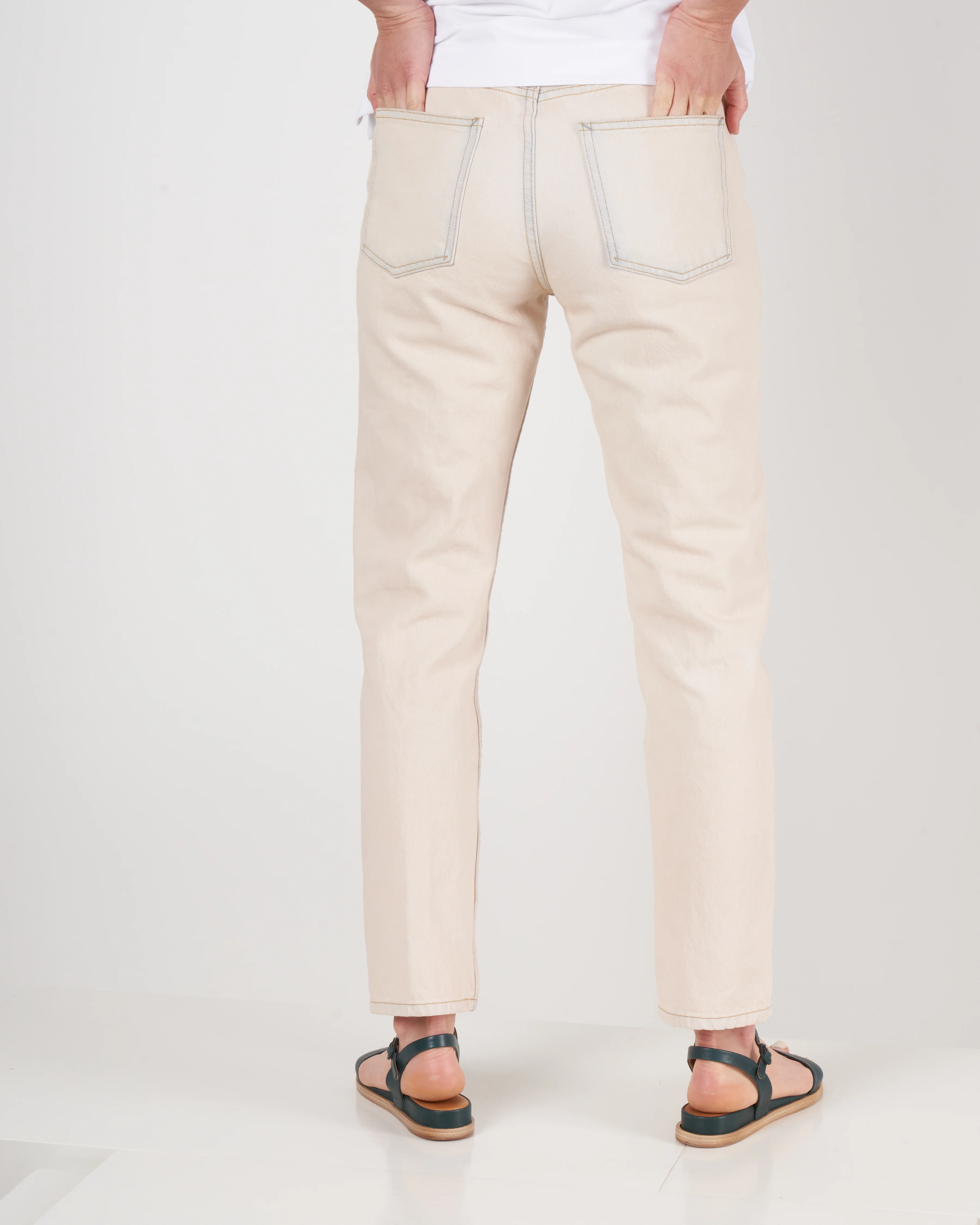 arts mid rise straight jean - pink - Image 3