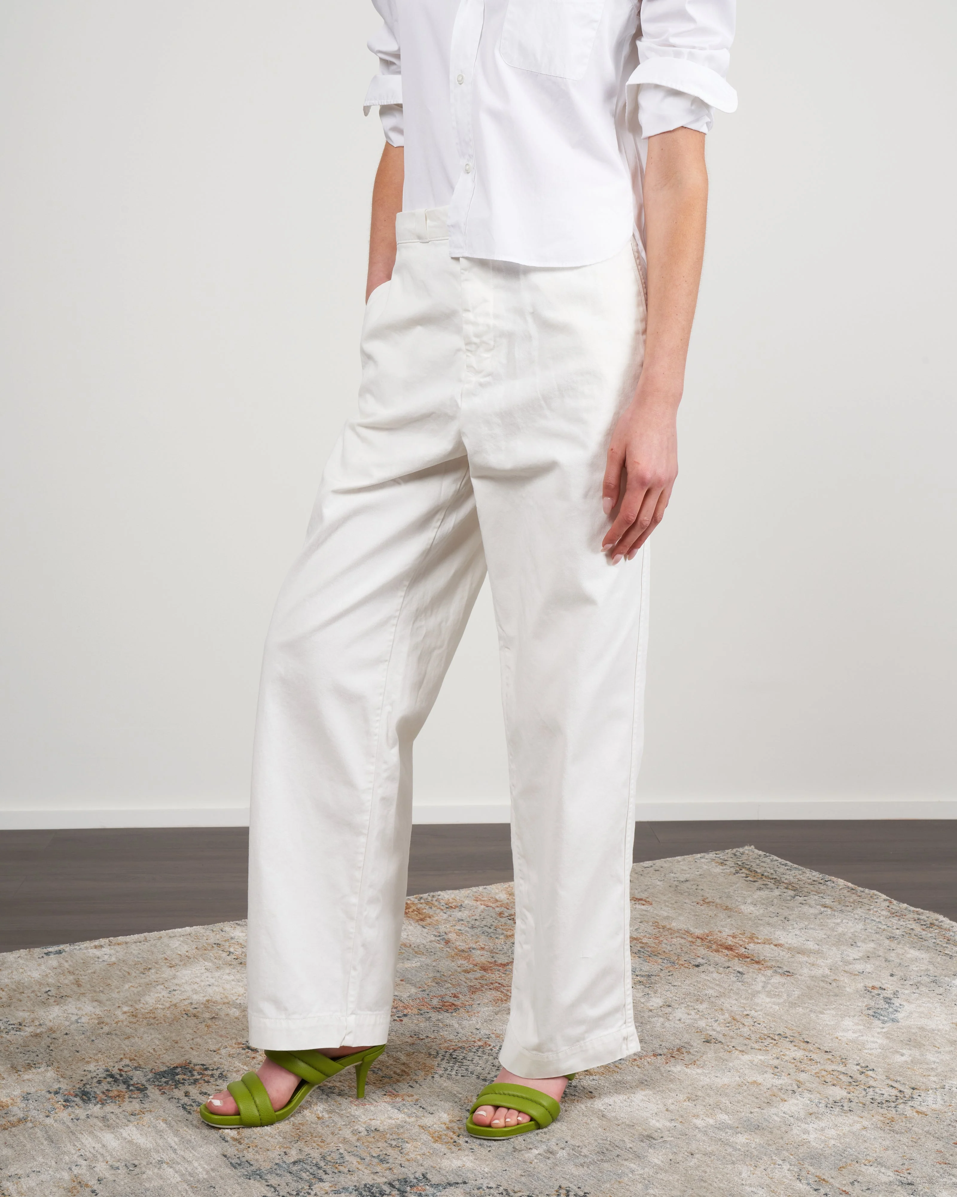 chino - tile white cotton - Image 3