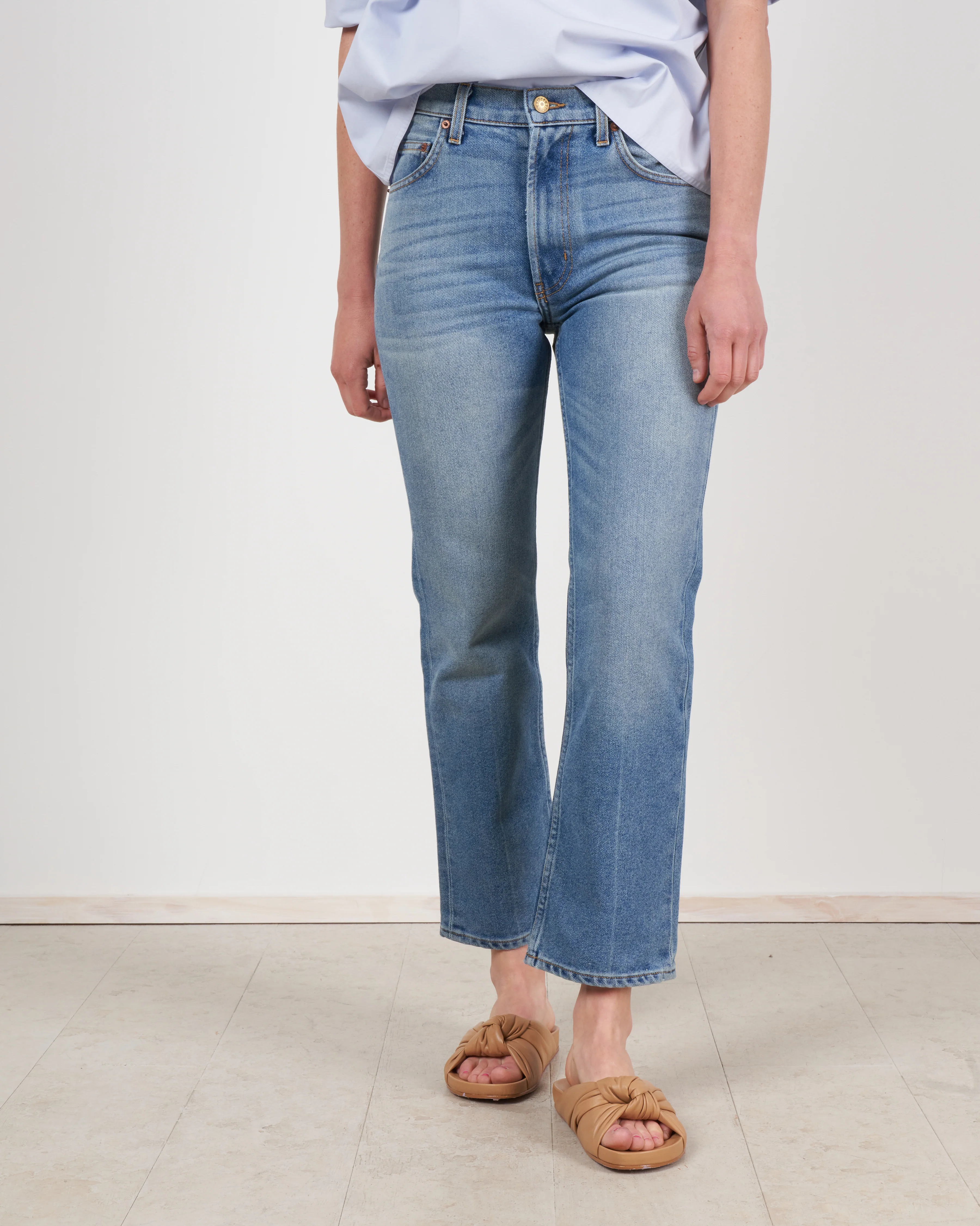 field mid rise kick - faded indigo - Image 3