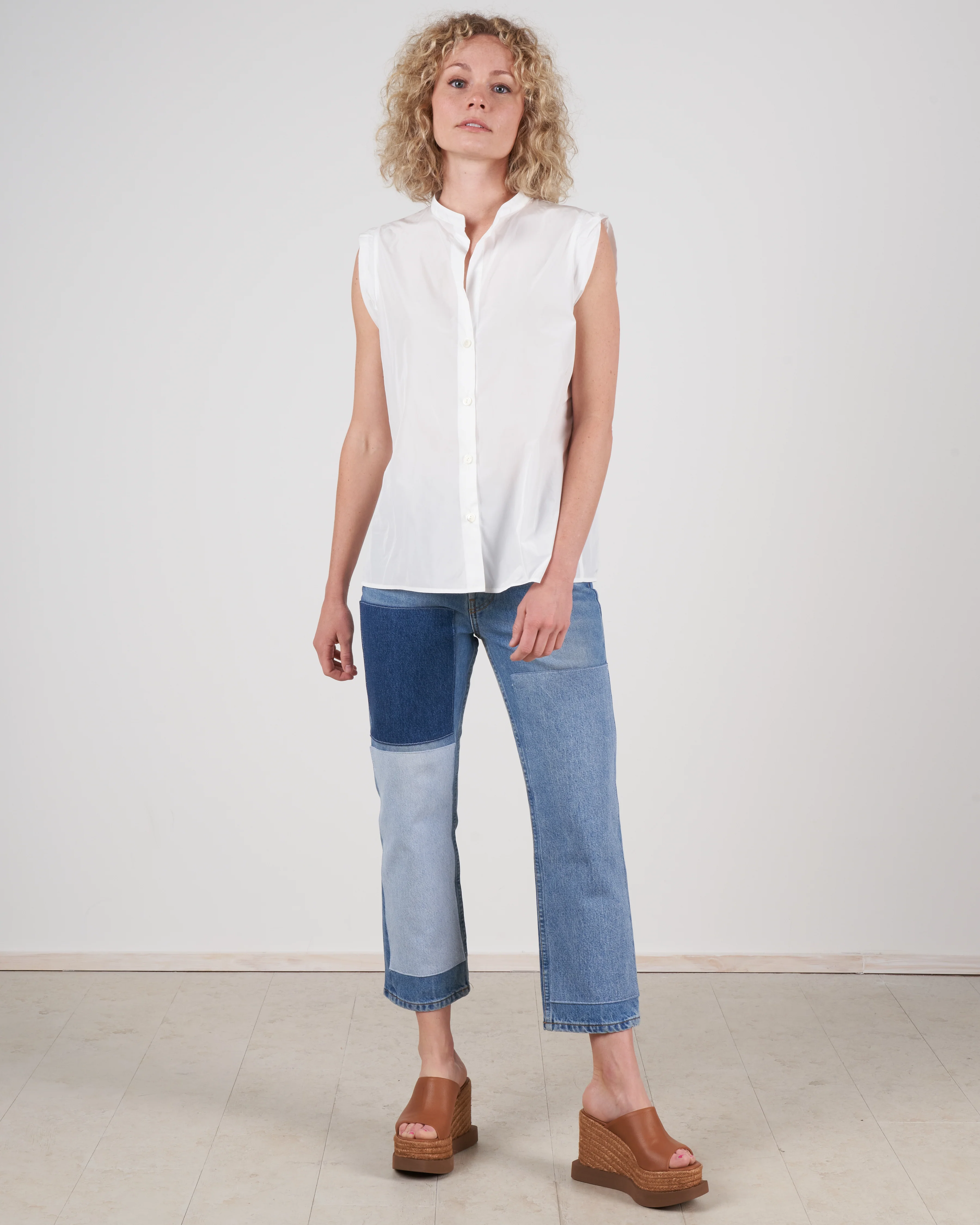 marcel relaxed straight crop jean - faded indigo - Image 5
