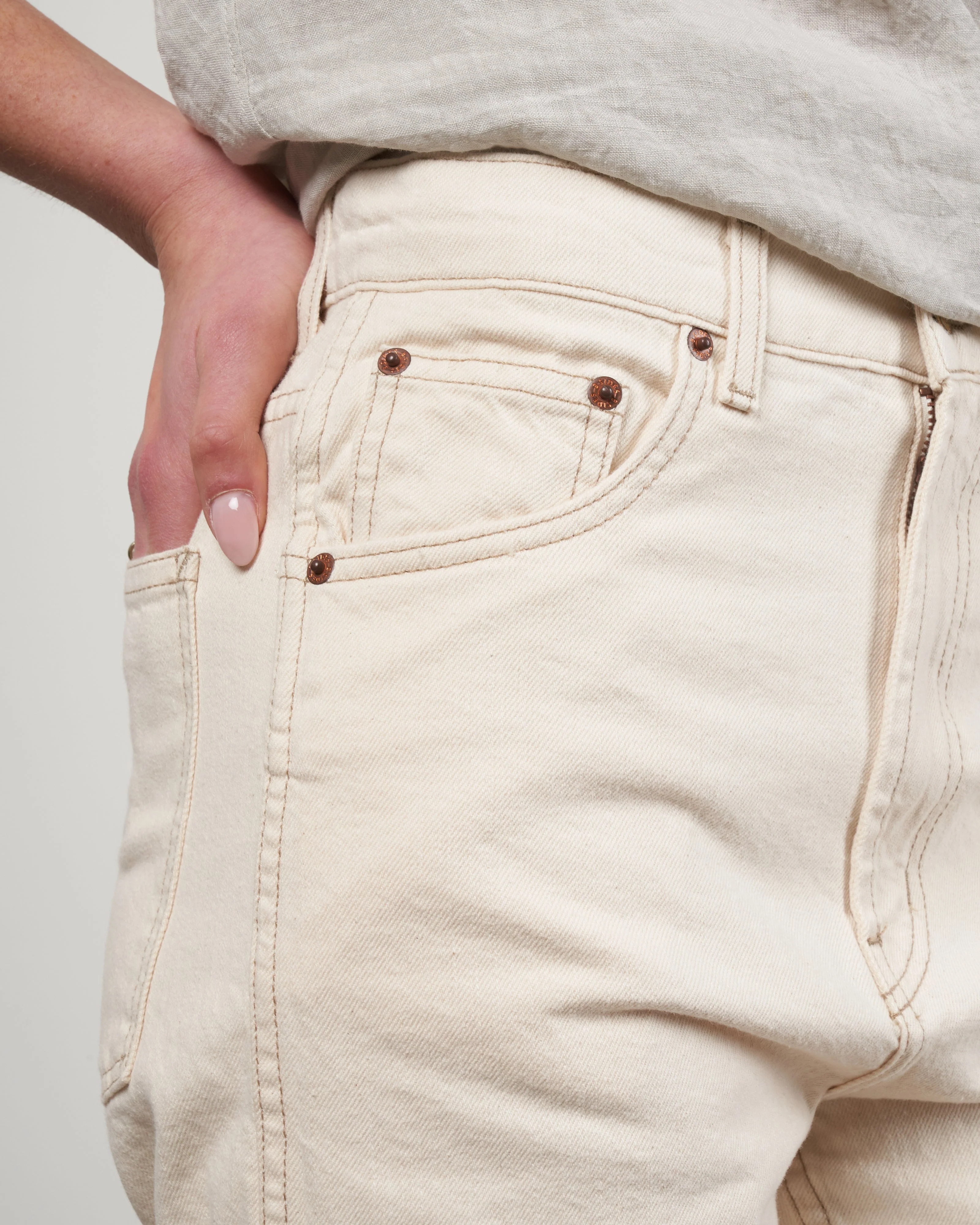 plein jean - clair rinse white denim - Image 5