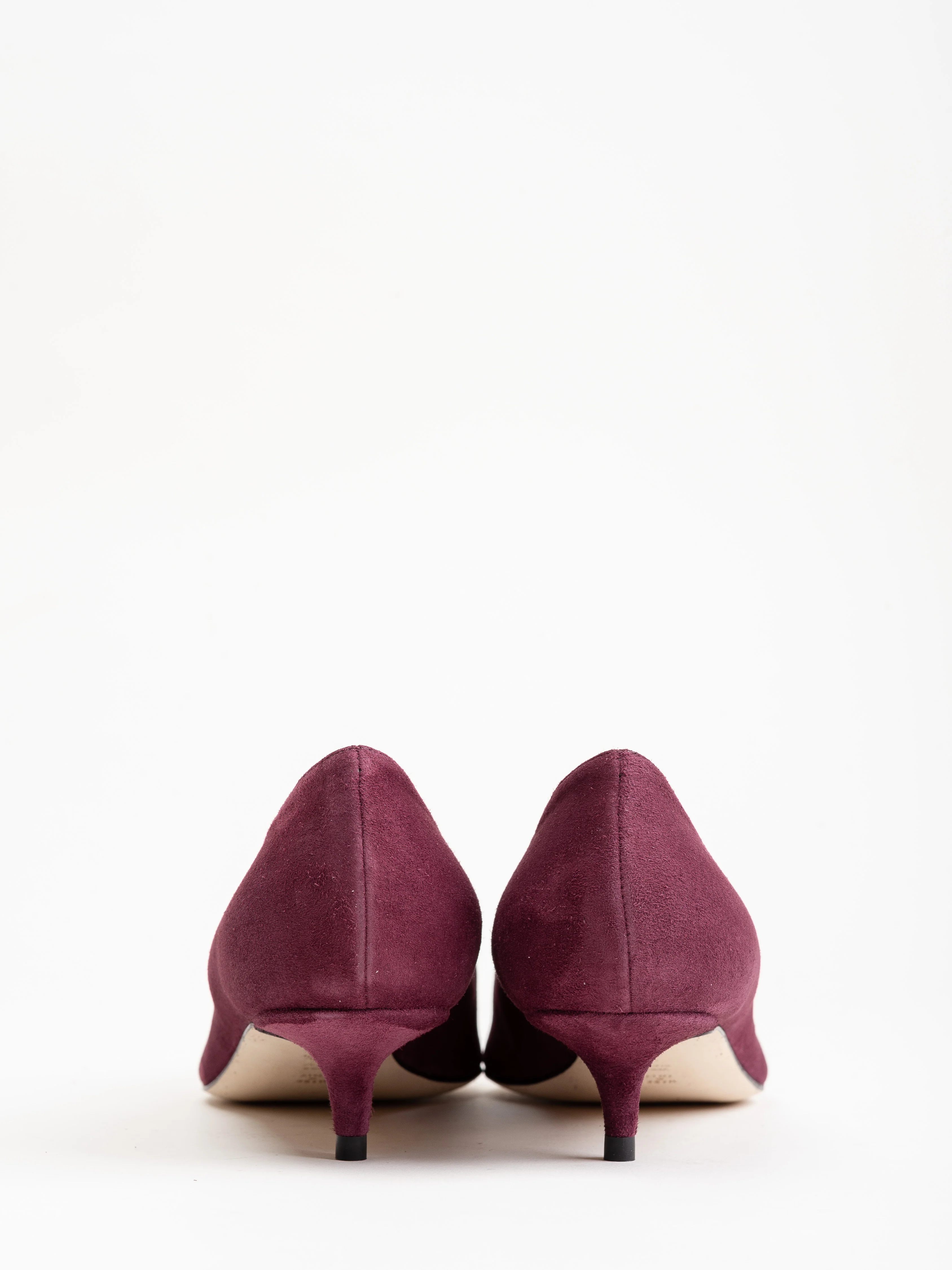 brexit suede kitten heel - prune - Image 5