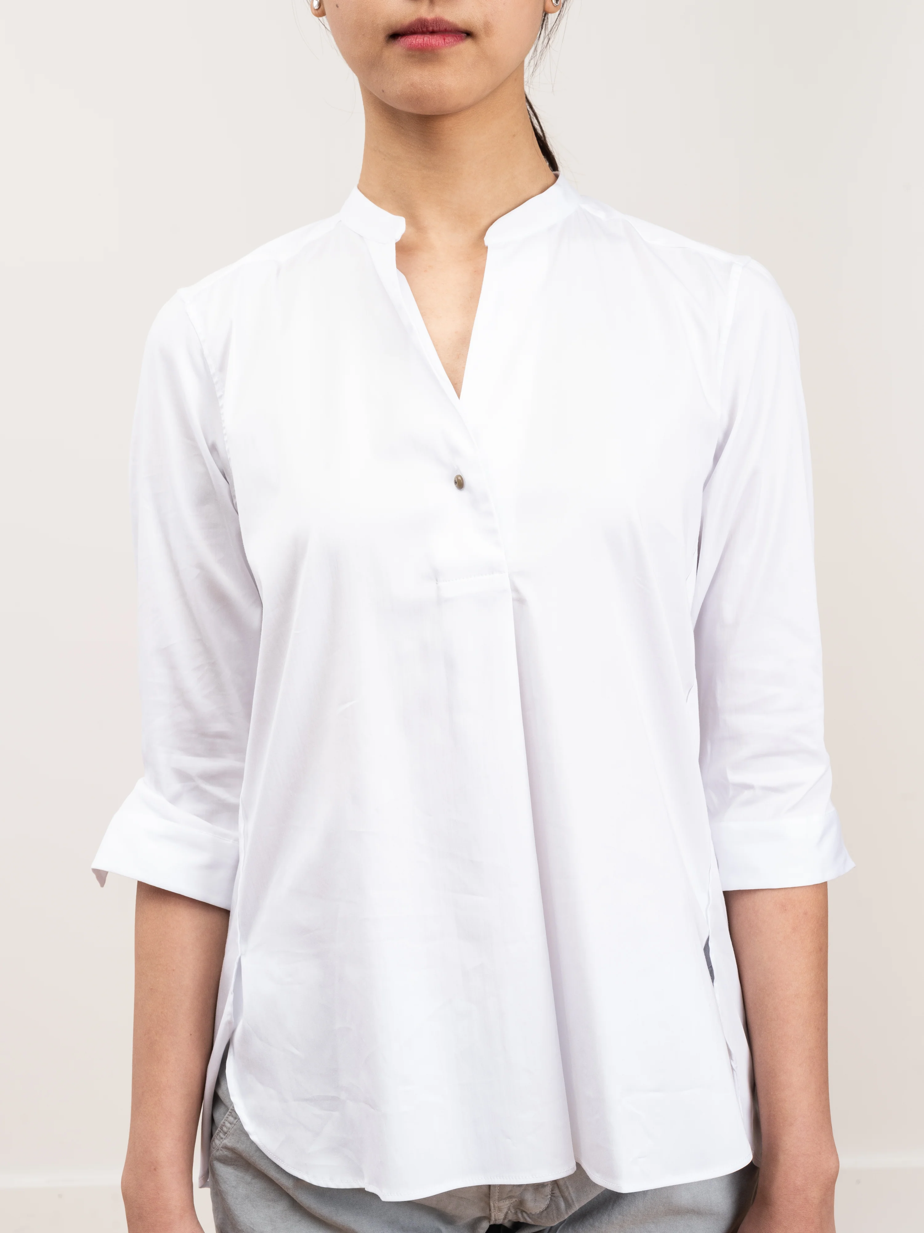 stretch cotton tunic - Image 3