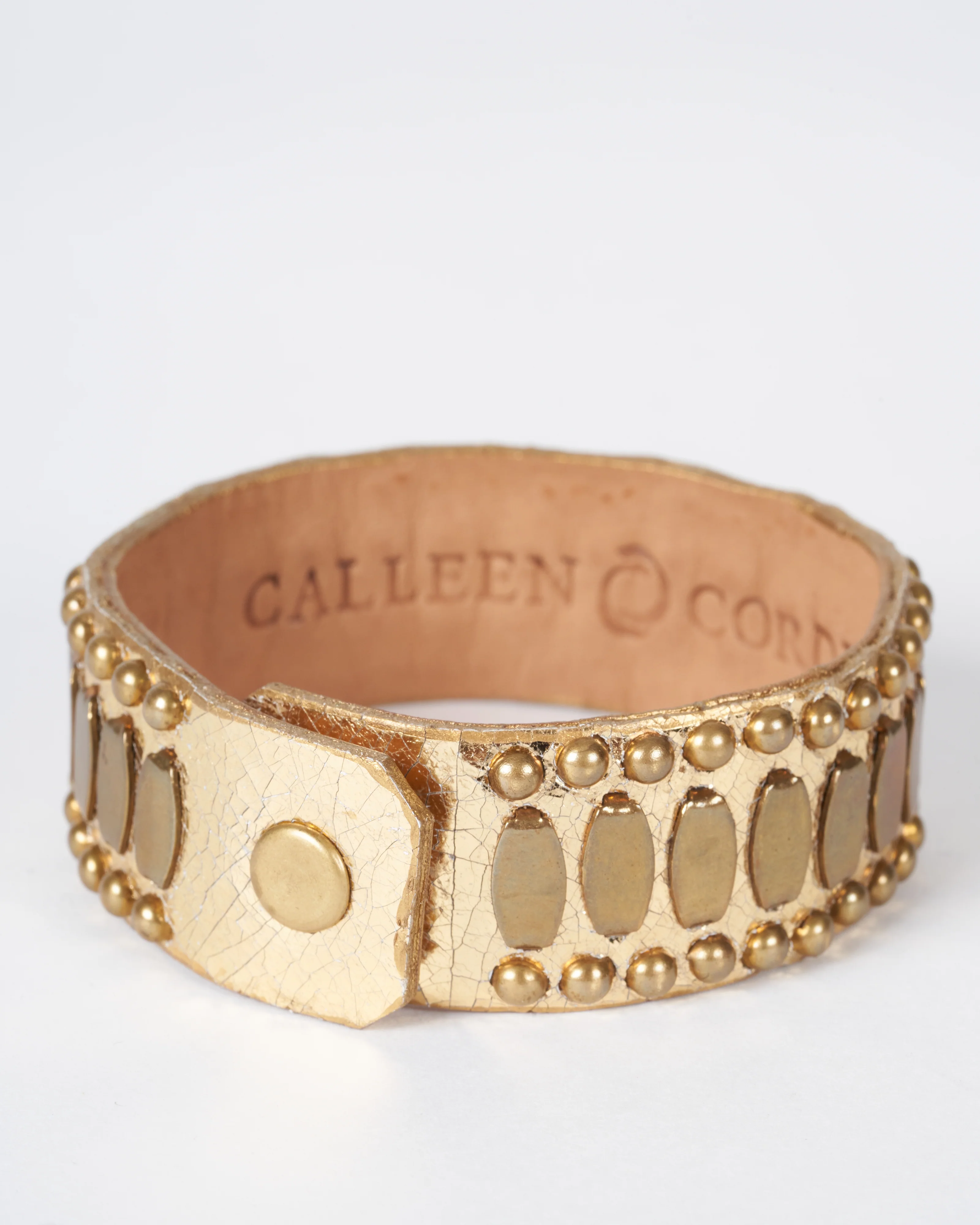 alana .75 gold mirror bracelet - gold - Image 2