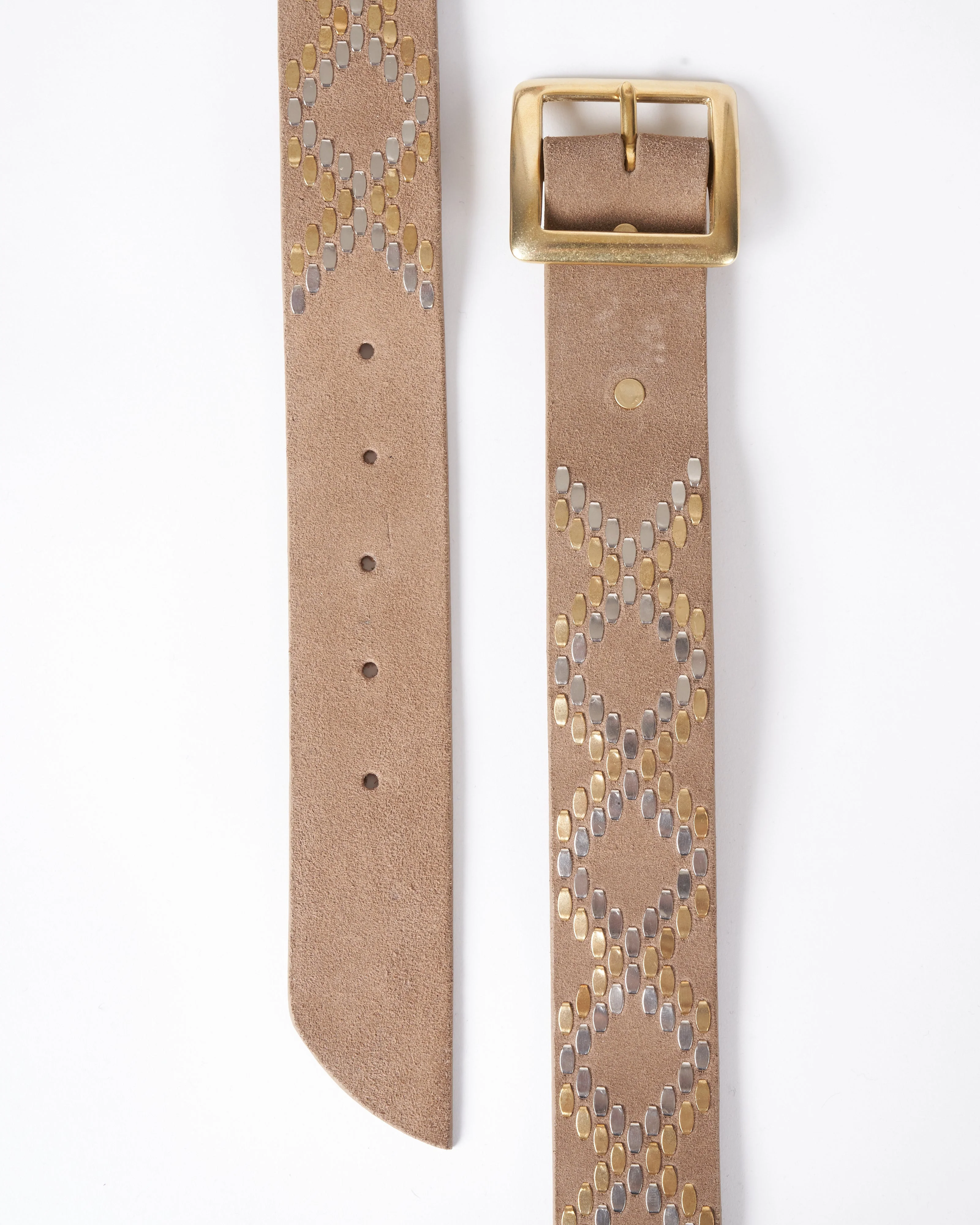 boa belt - woodsmoke suede