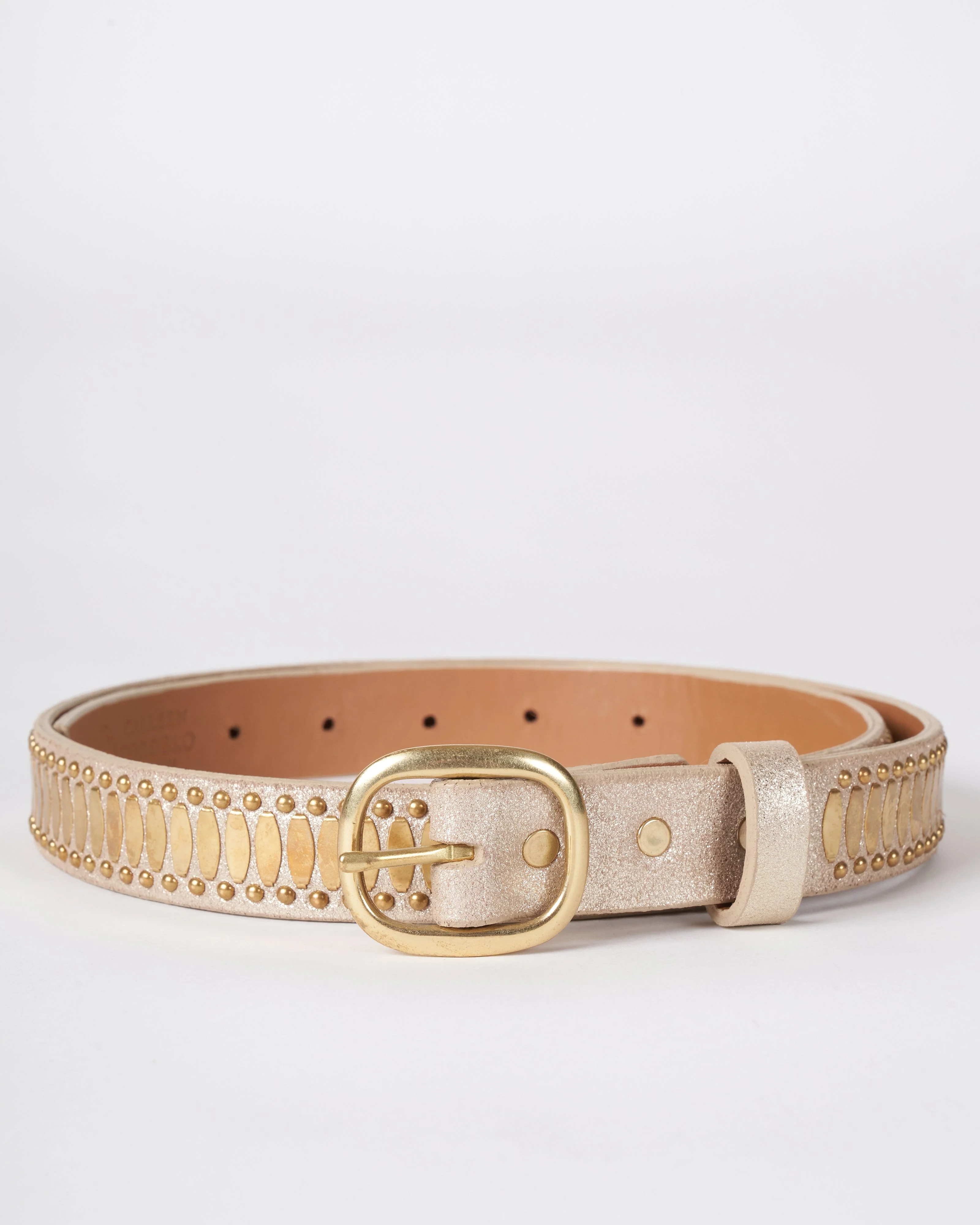 concha belt - white gold sheen - Image 2