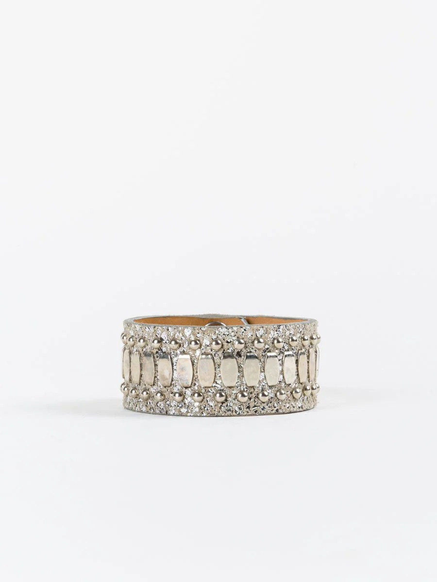 concha cuff - silver