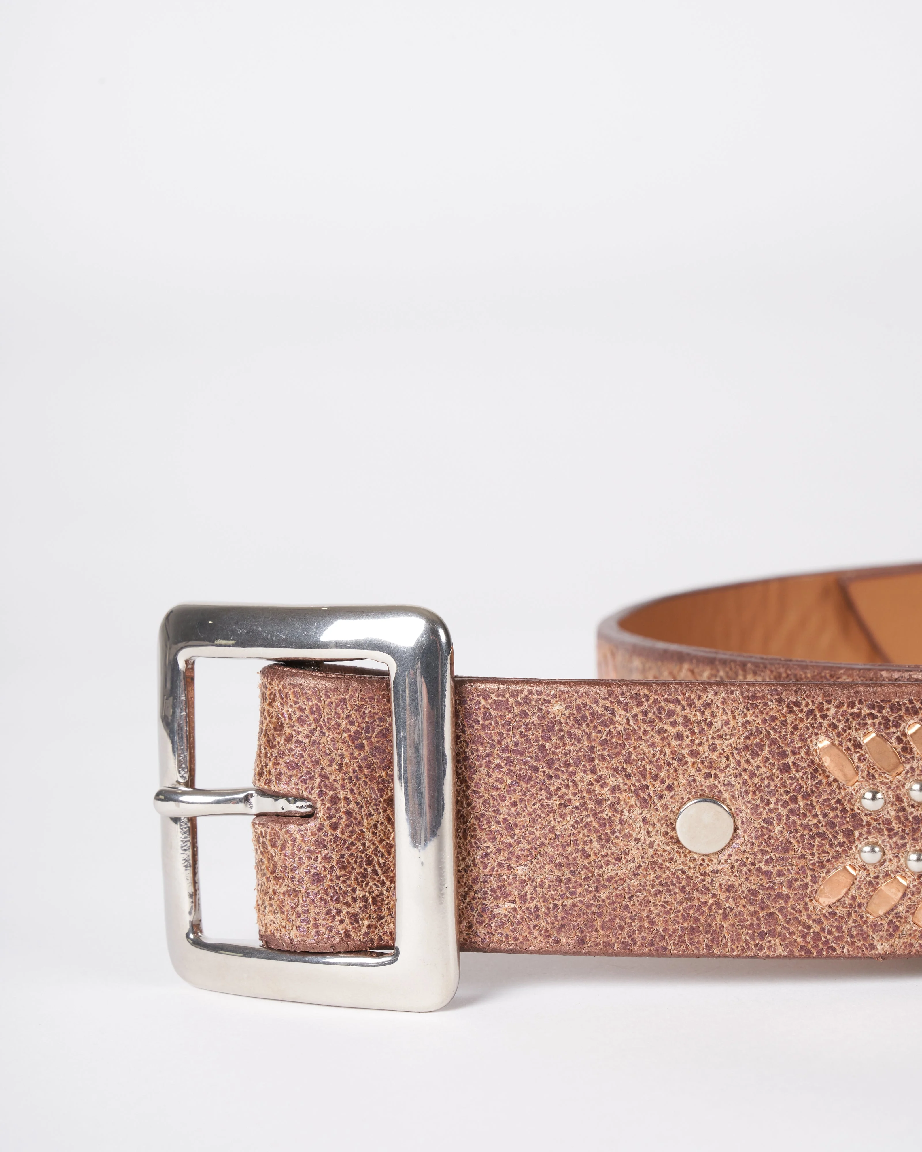 hemma belt - copper pearl cracked leather - Image 3