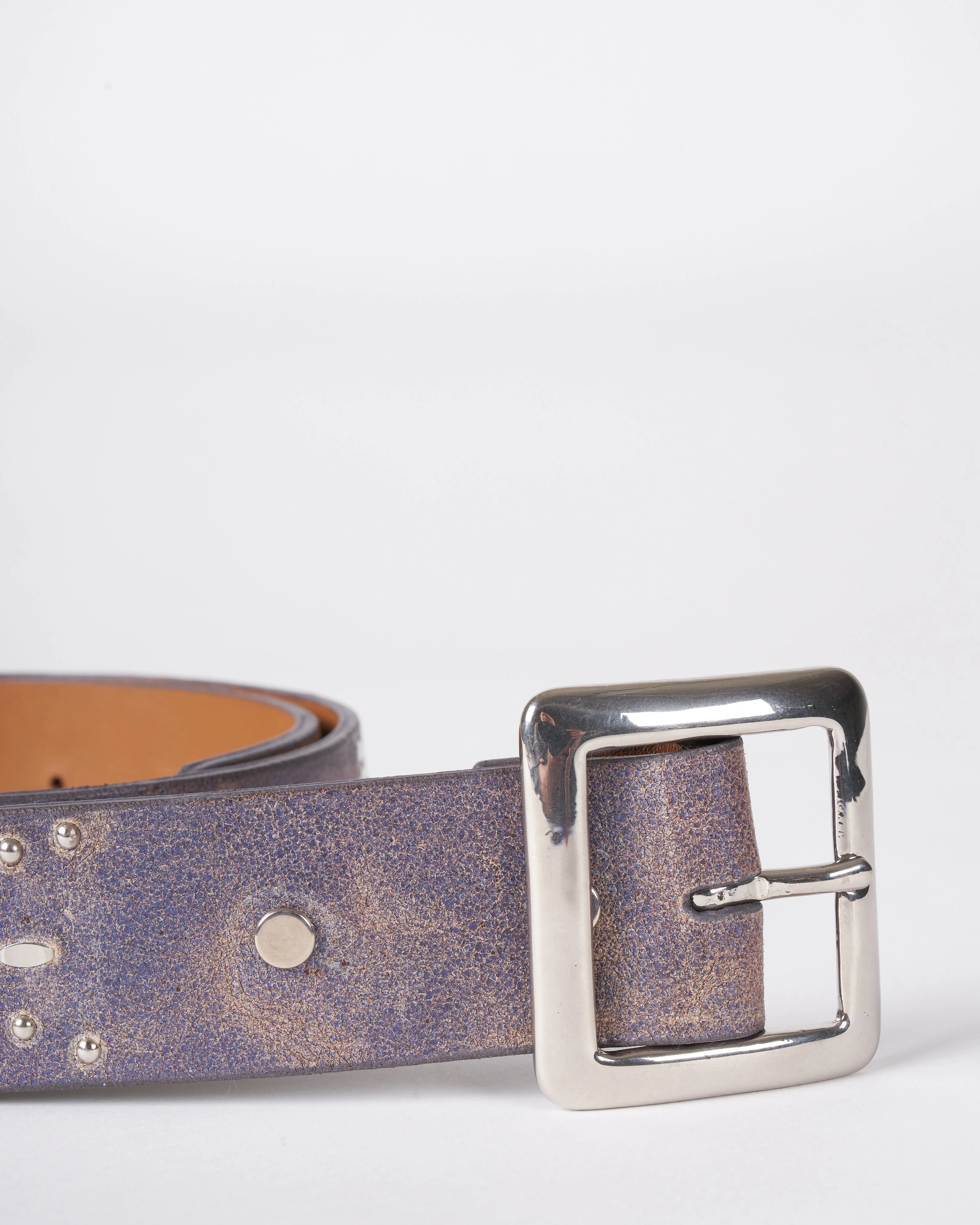 ige belt - blue pearl cracked leather - Image 3